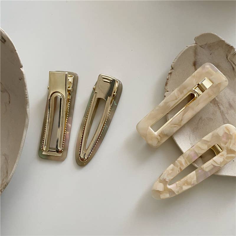 Printed Barrette Hair Clip
