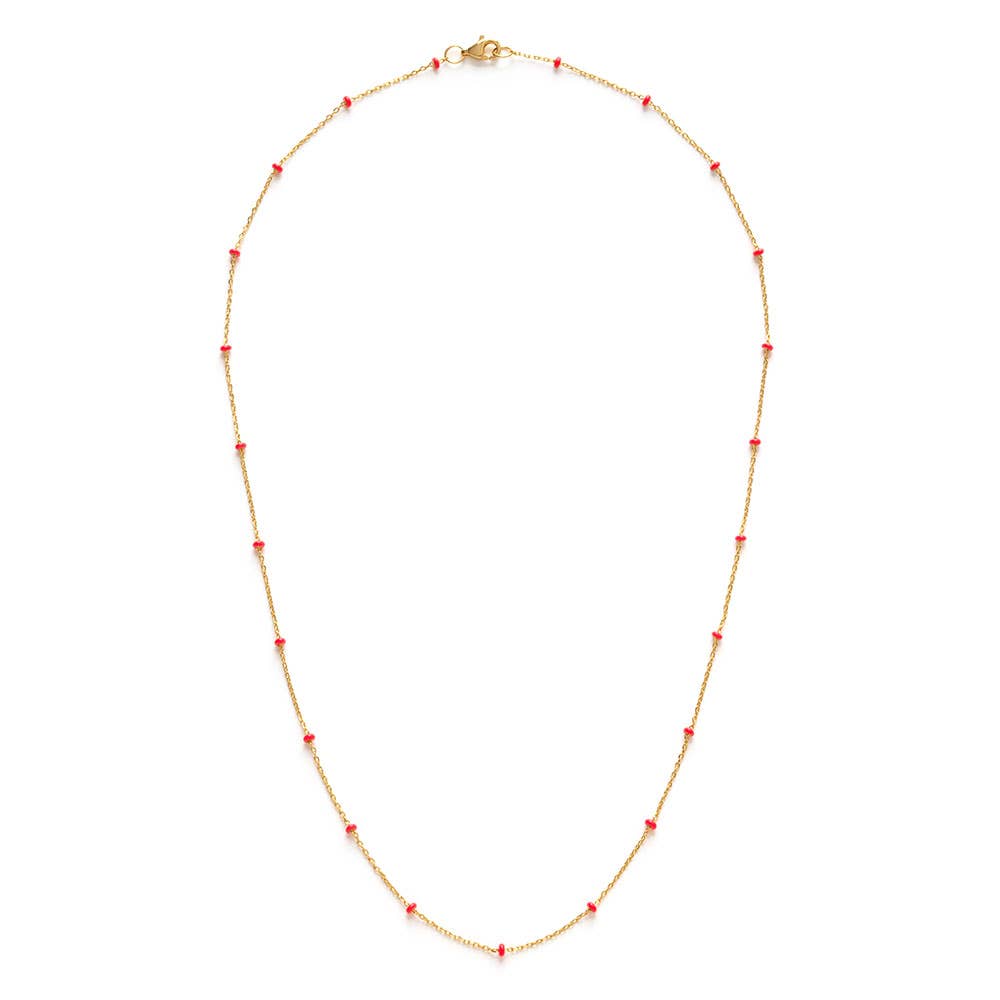 Amano Studio - Beaded Chain Necklace: Turquoise