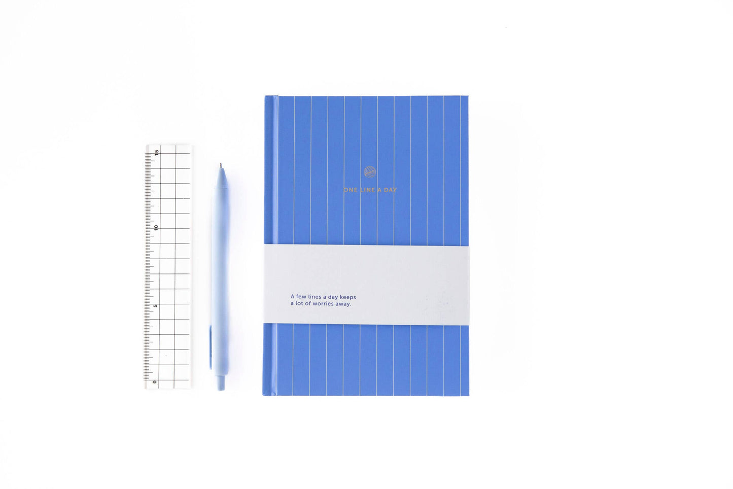 A-Journal Stationery - A-Journal One Line a Day - Lavender Stripes