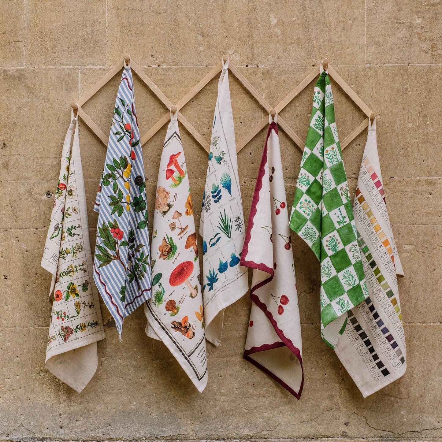 Cherry Organic Cotton Tea Towel