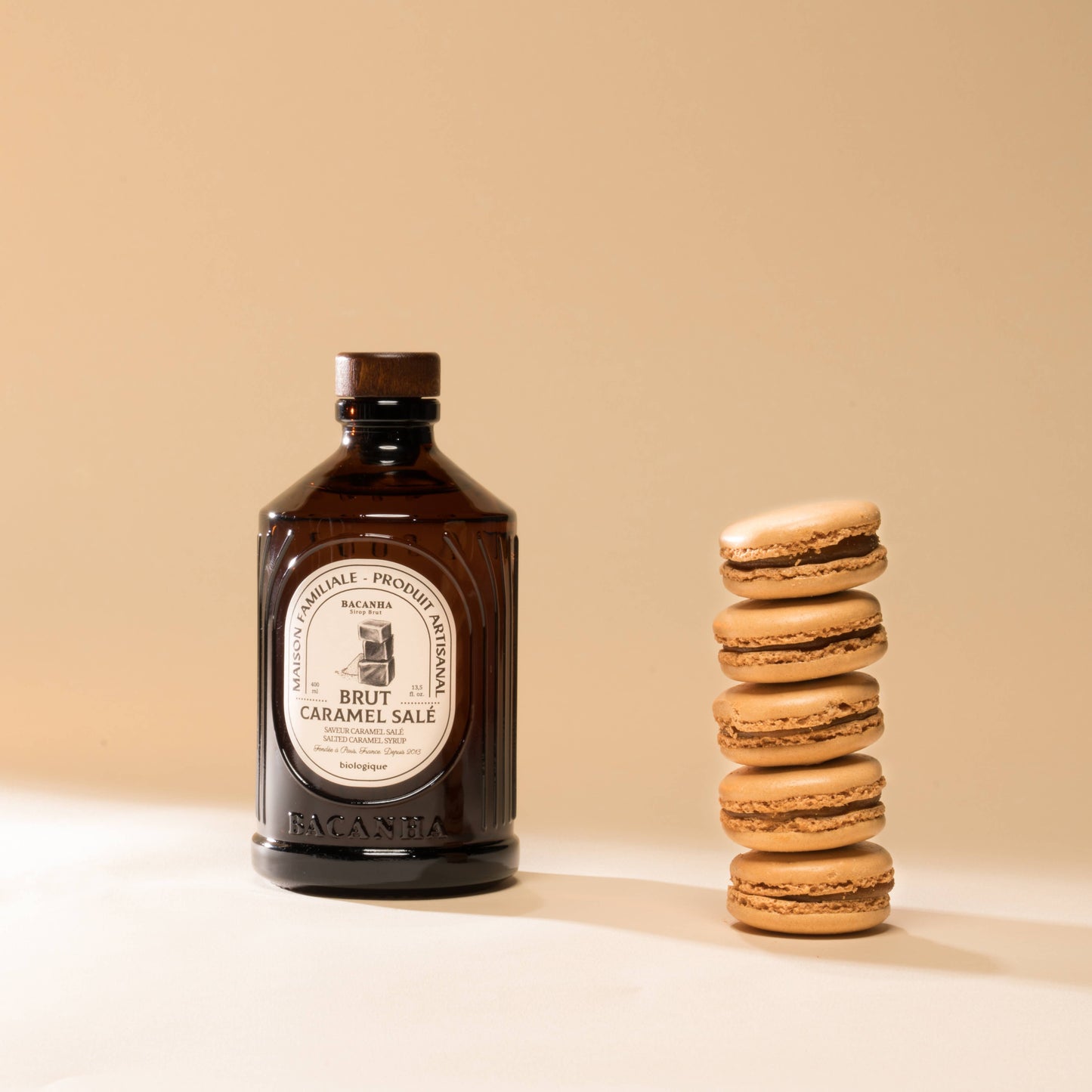 Bacanha - Raw Salted Caramel Syrup - Organic - 400ml - 13,5 fl. oz.