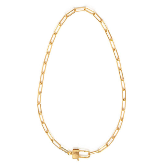 Amano Studio - Paperclip Chain, Padlock Clasp Statement Chain