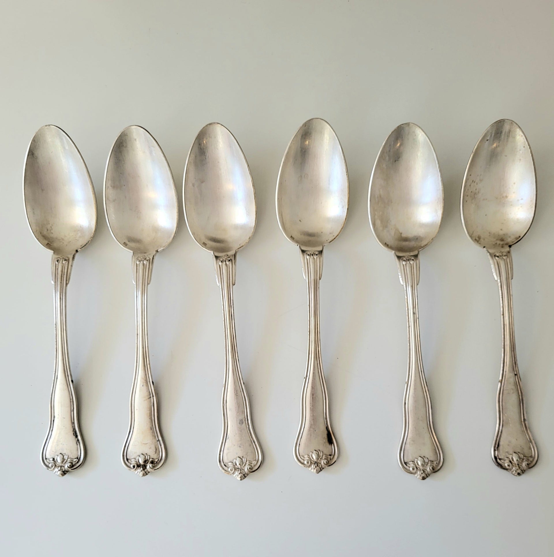 1900's American Silver Plated Soup Spoons - Set of 6