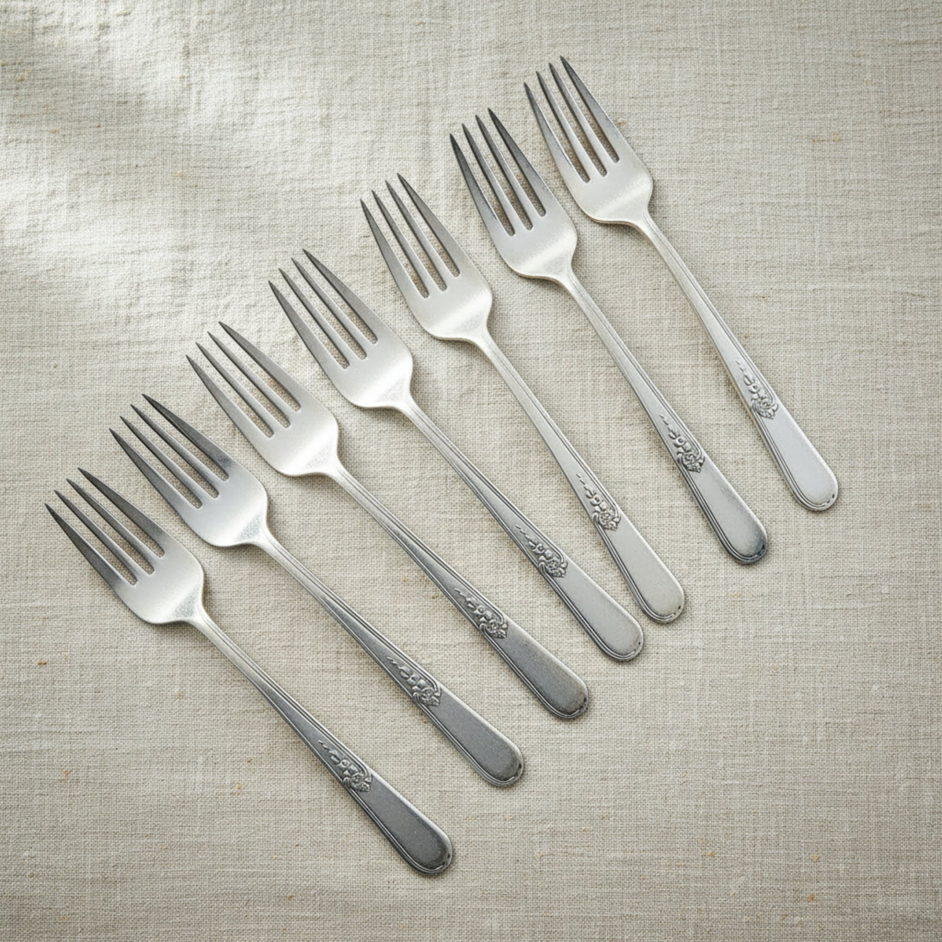 1903 American Silver Plated Forks - Set of 8