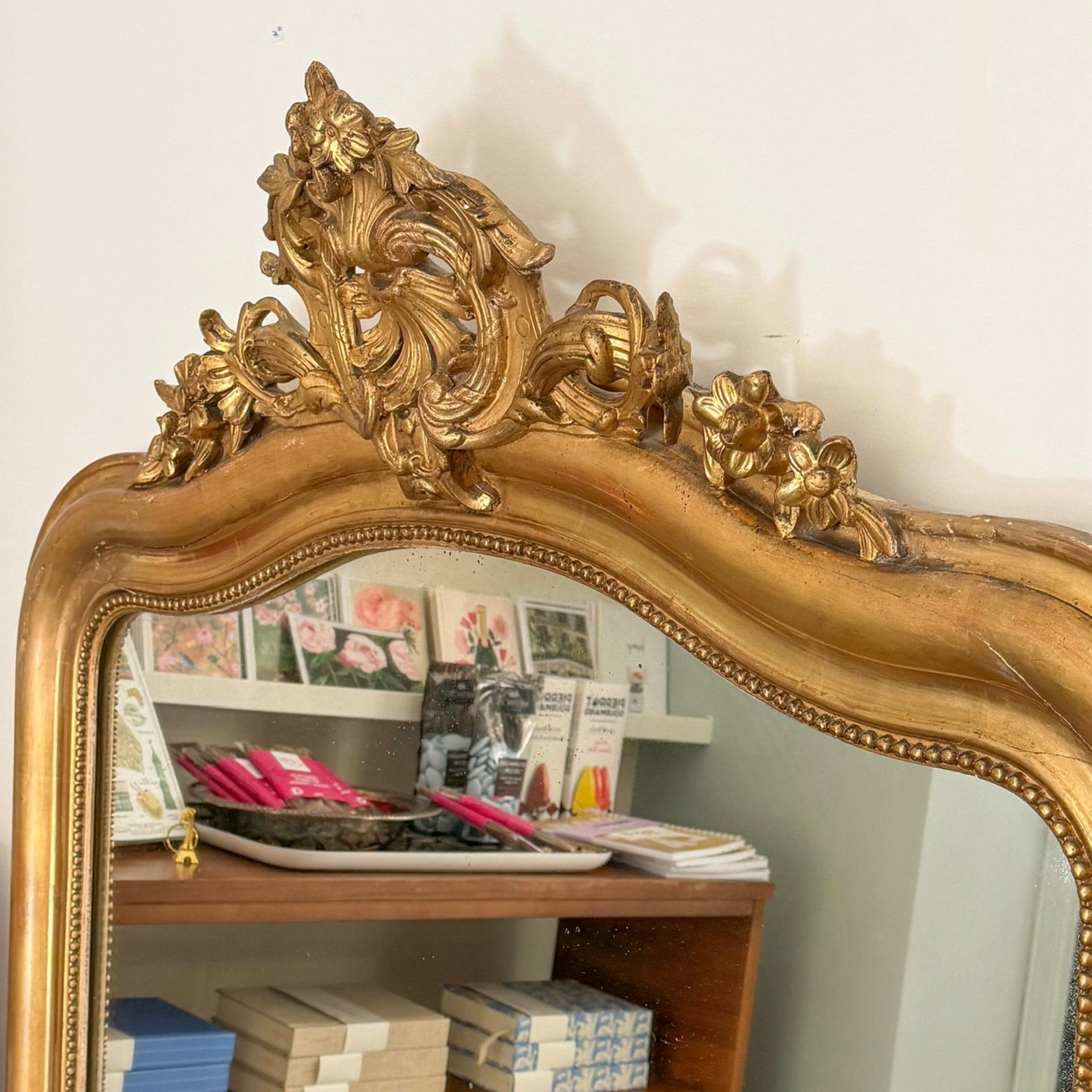 1800's French Antique Mirror - from Paris
