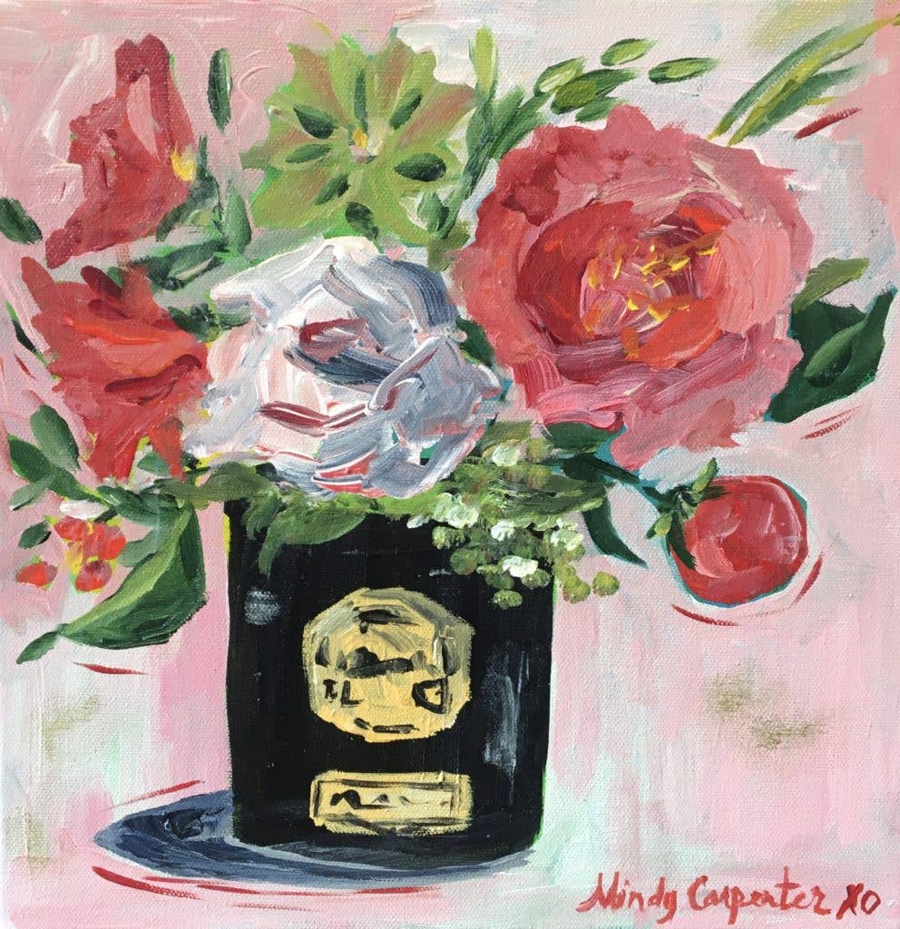 Paris Tea Floral Greeting Card