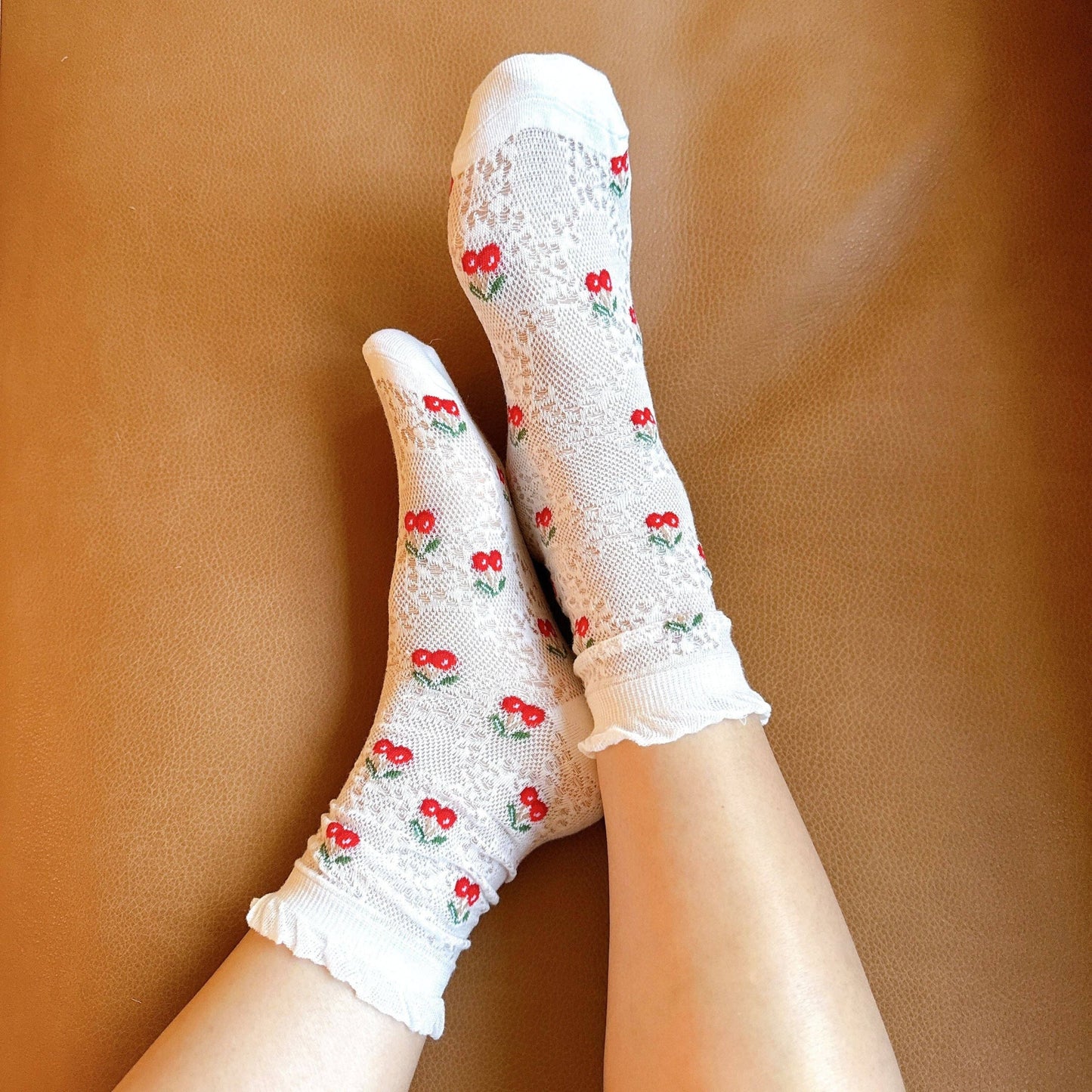 Ellison+Young - Cherry Vibe Lovely Socks