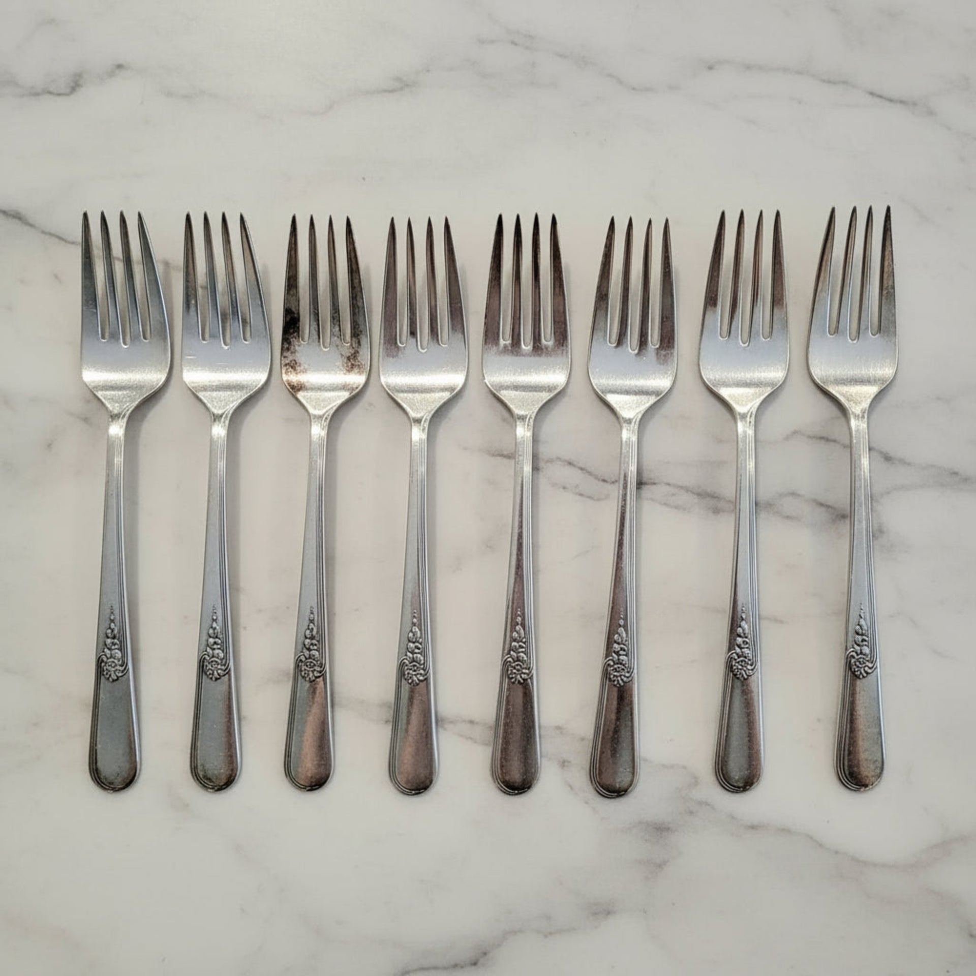 1903 American Silver Plated Forks - Set of 8