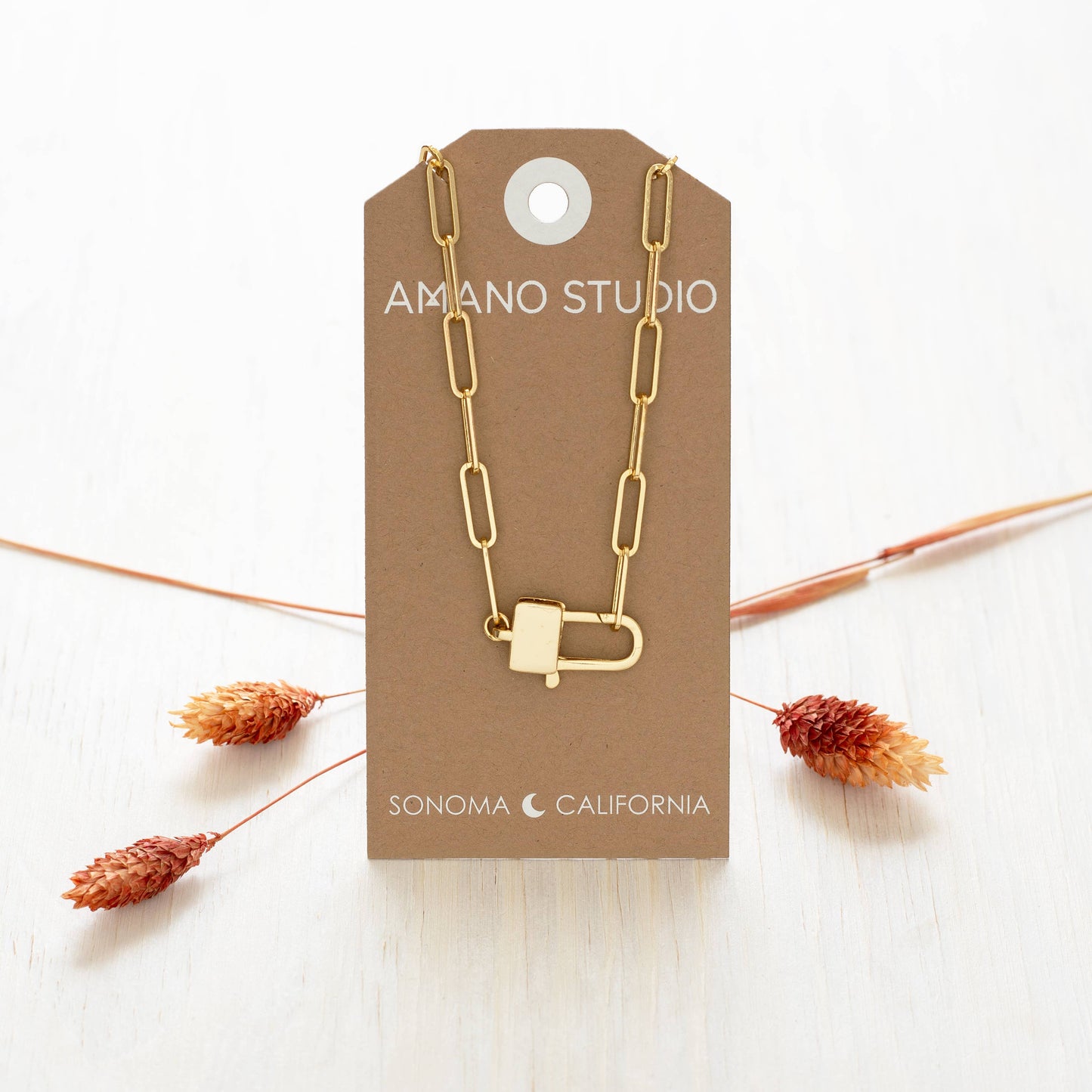 Amano Studio - Paperclip Chain, Padlock Clasp Statement Chain