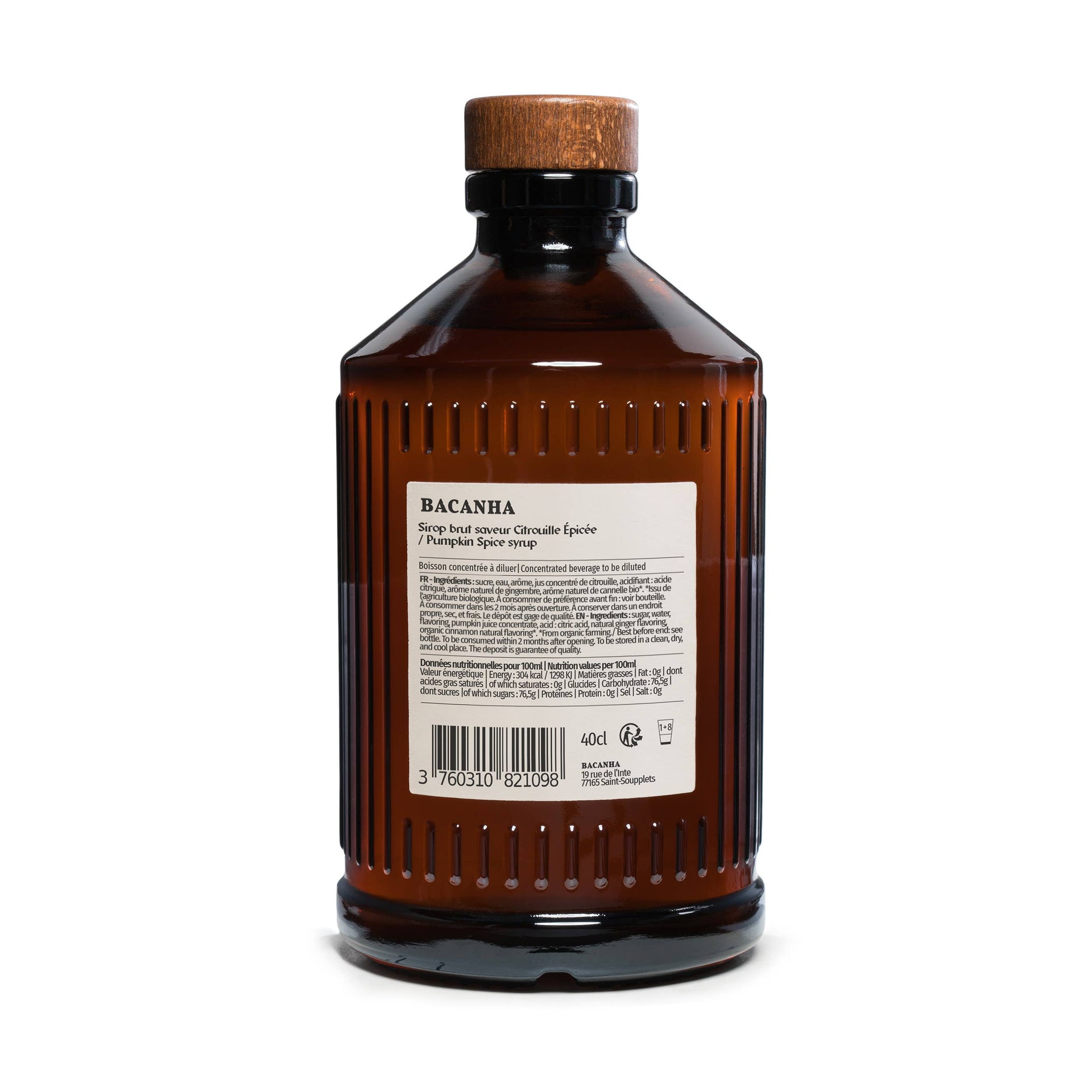 Bacanha - Raw Pumpkin Spice Syrup - 400ml