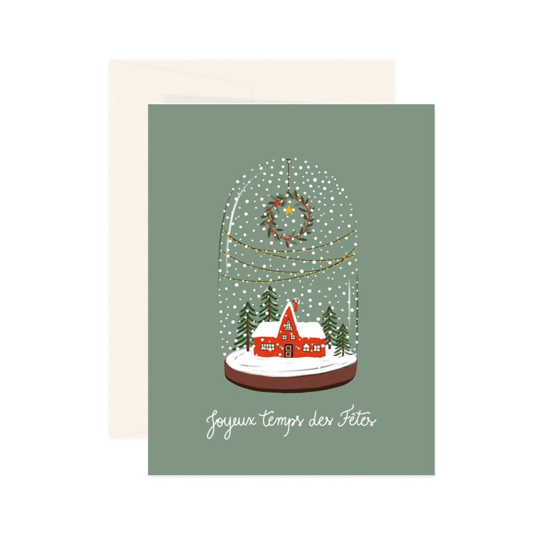 Paige & Willow Christmas Globe Temps des Fetes Card