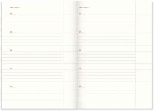 A-Journal Stationery - A-Journal One Line a Day - Lavender Stripes