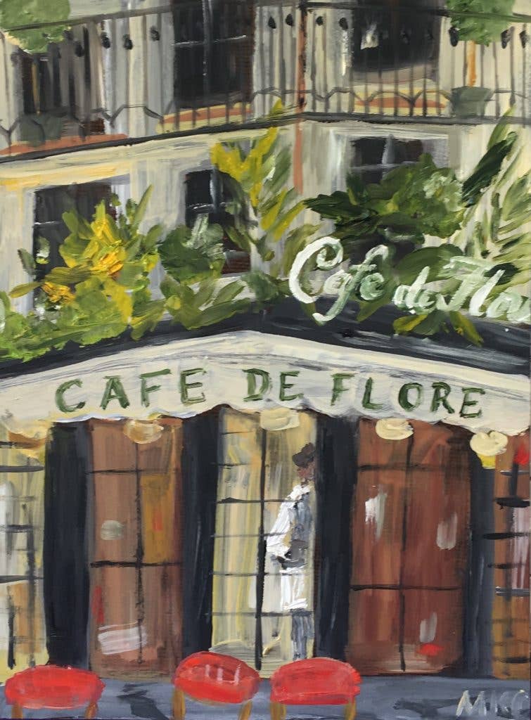 Paris Café Greeting Card