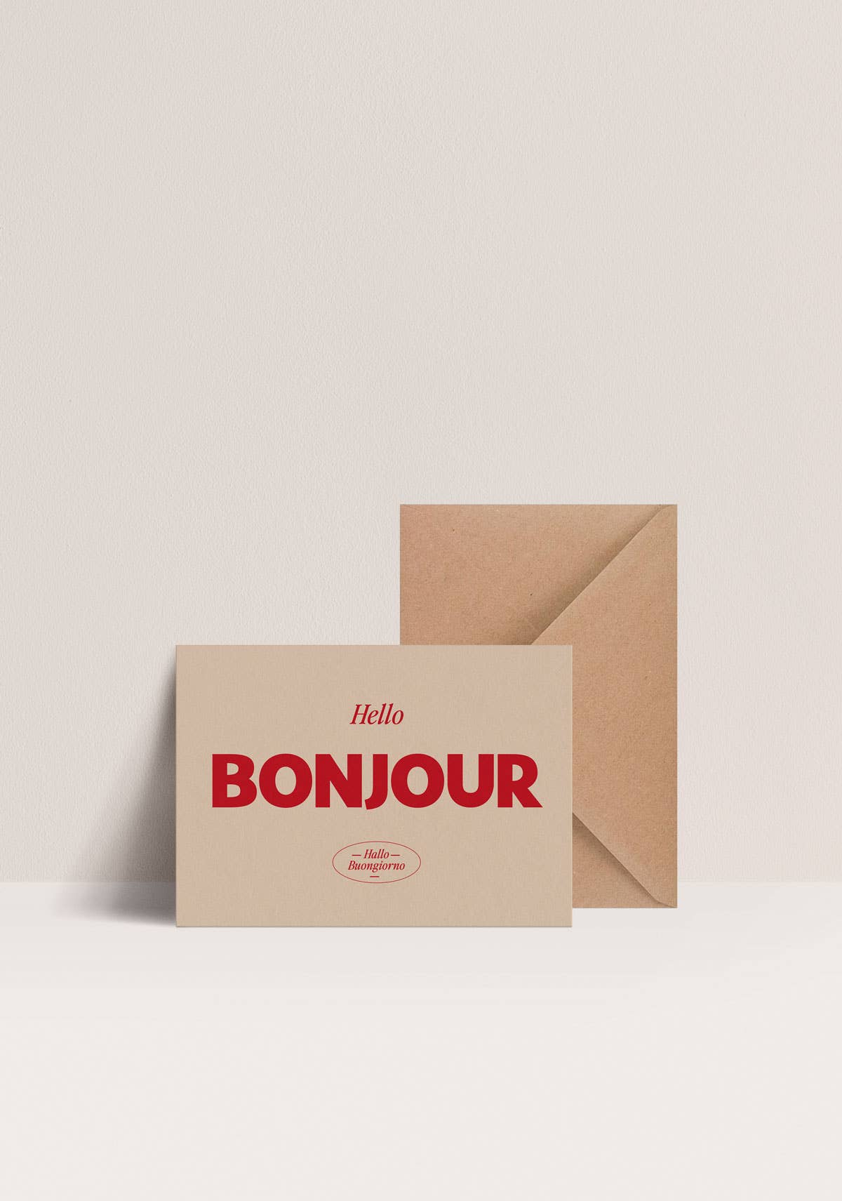 Card- Bonjour!