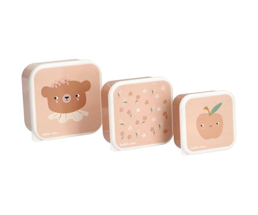 3 Daisy Bear Lunch Boxes