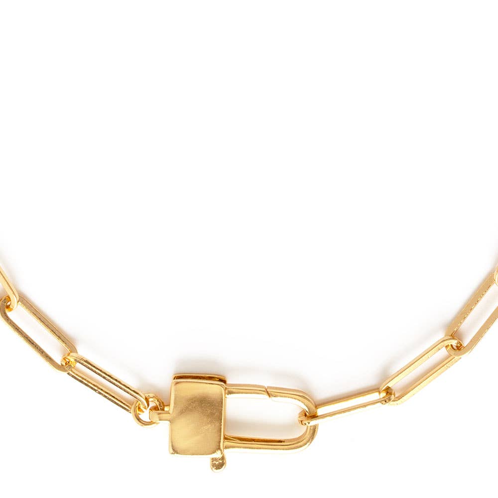 Amano Studio - Paperclip Chain, Padlock Clasp Statement Chain