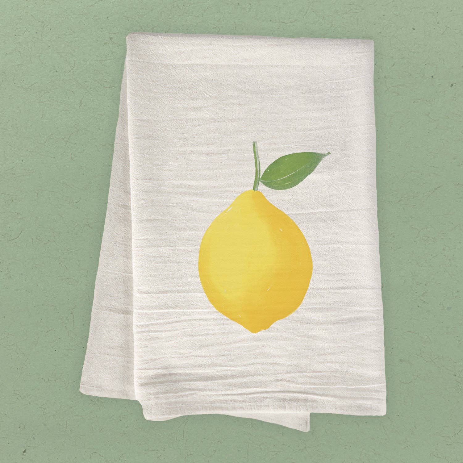 Boheme Bliss - Lemon - Cotton Tea Towel: 19" x 28" (with loop)