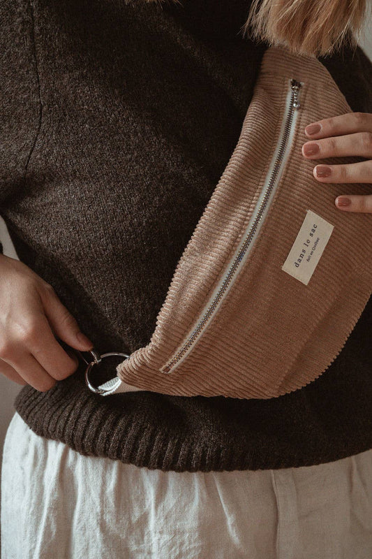 Corduroy belt bag: Dune