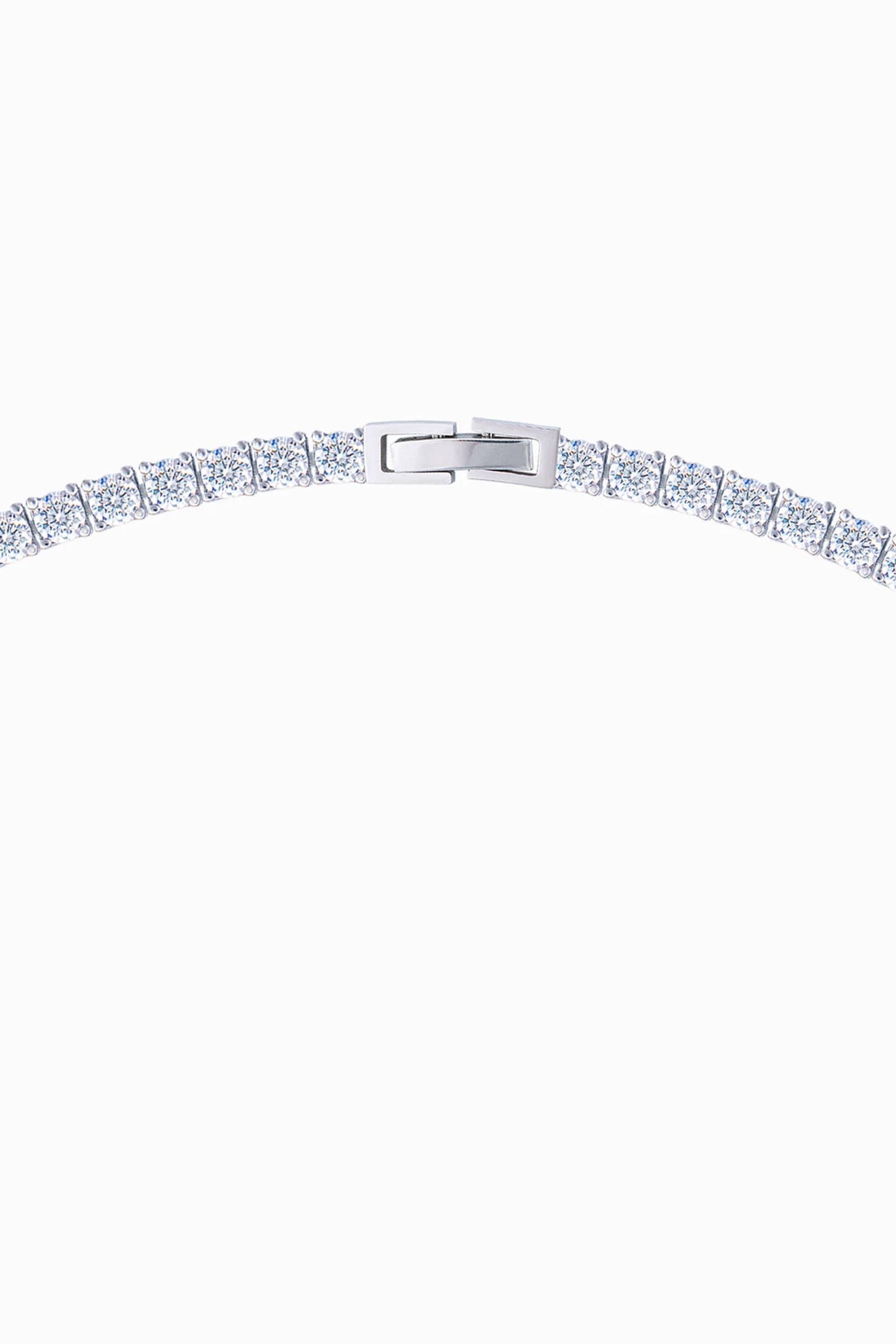 Tennis Necklace - White Gold