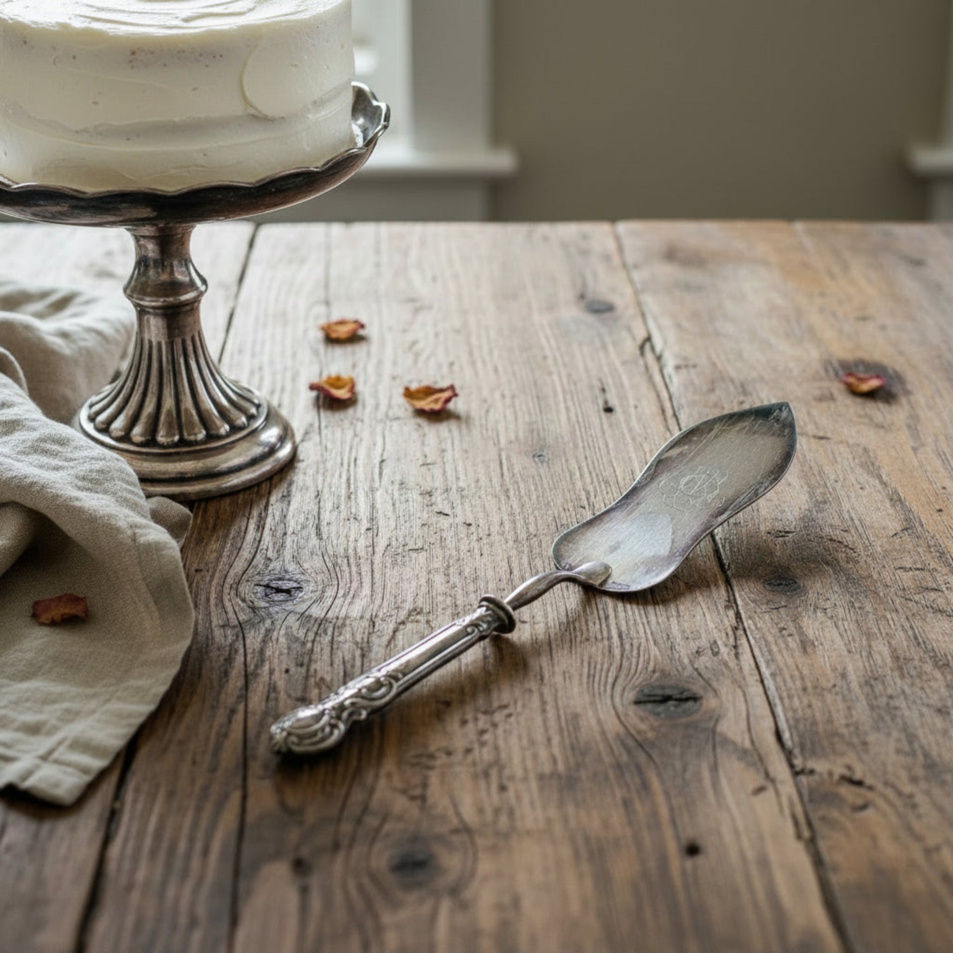 Antique Christofle Monogrammed Cake Server - from Paris