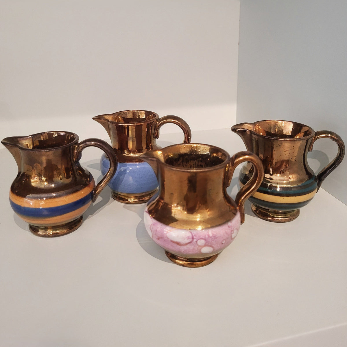 Antique Copper Lustre Pitcher -Xsmall