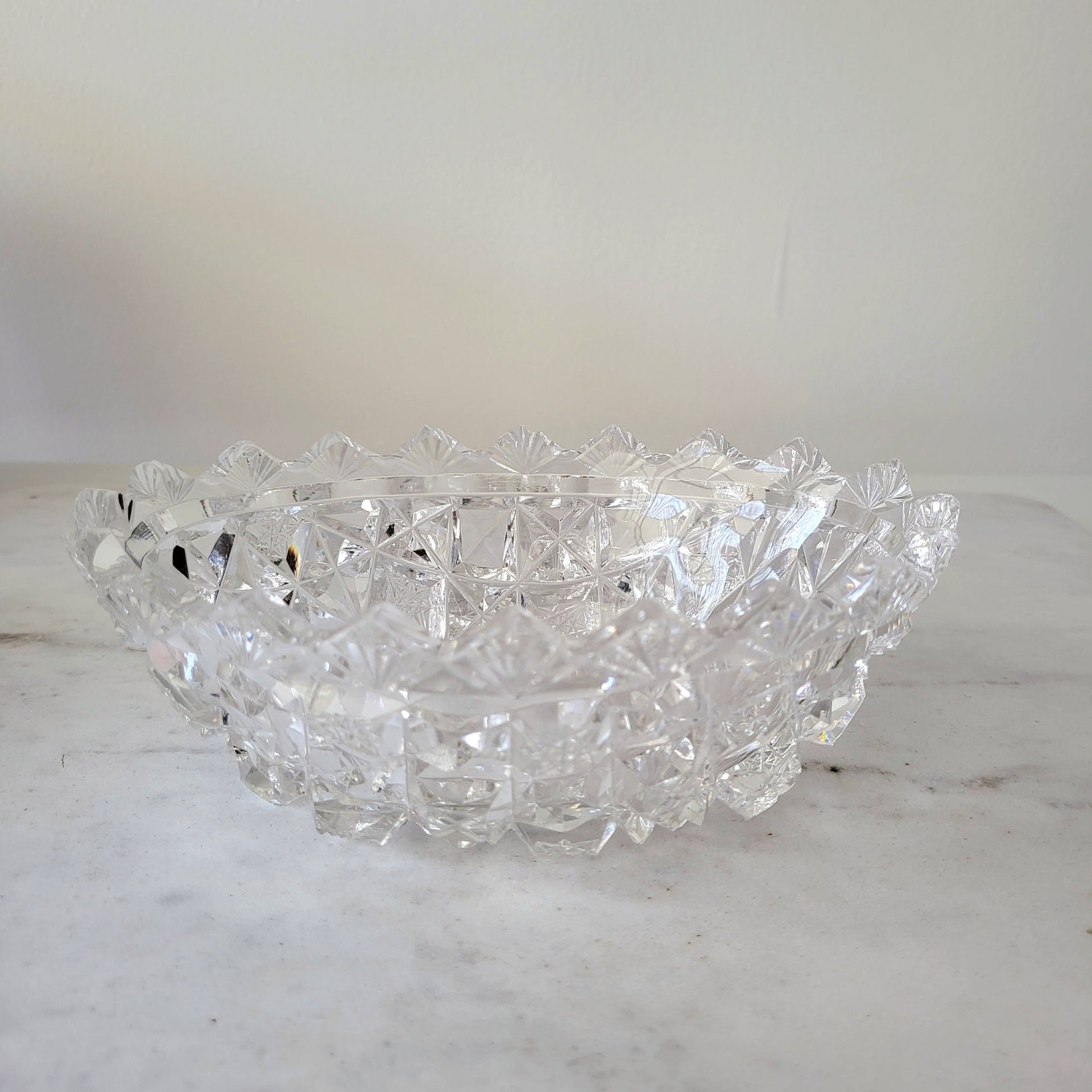 Antique Crystal Candy Dish - from Paris