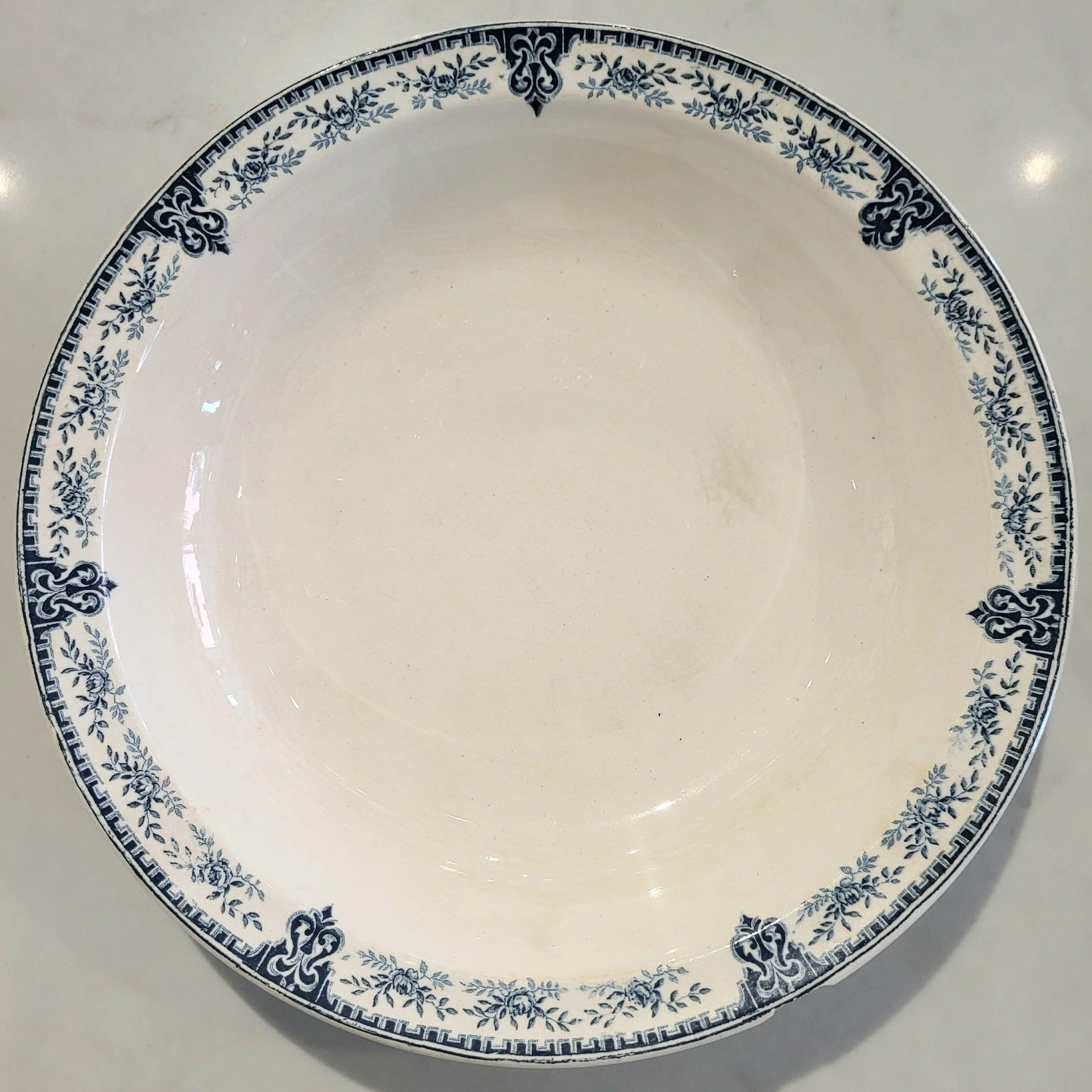 Antique French Transferware Serving Dish - from Paris