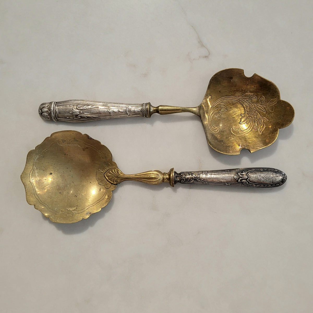 Antique Fruit Serving Spoon - from Paris