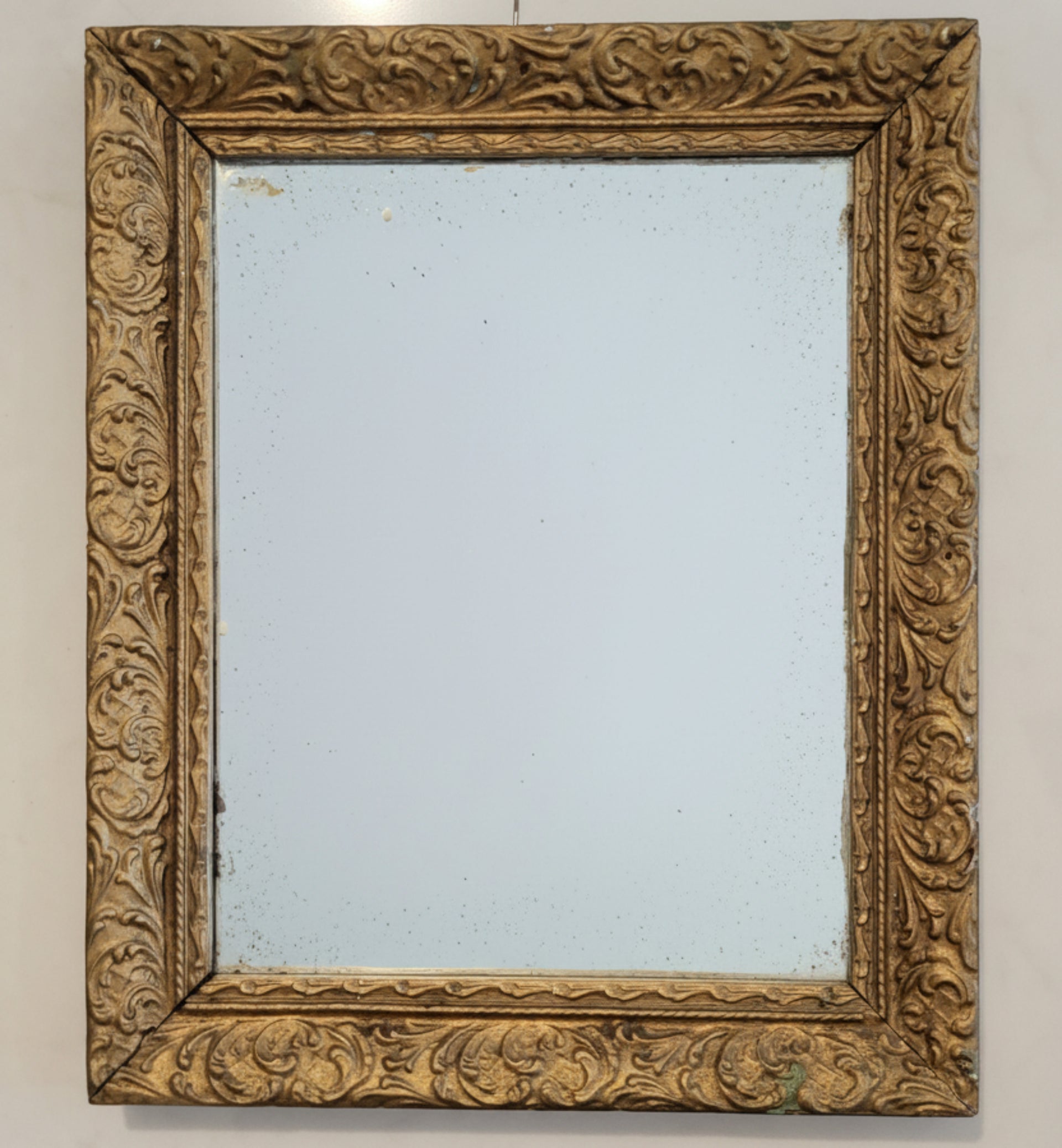 Antique Giltwood Framed Mirror - from Paris