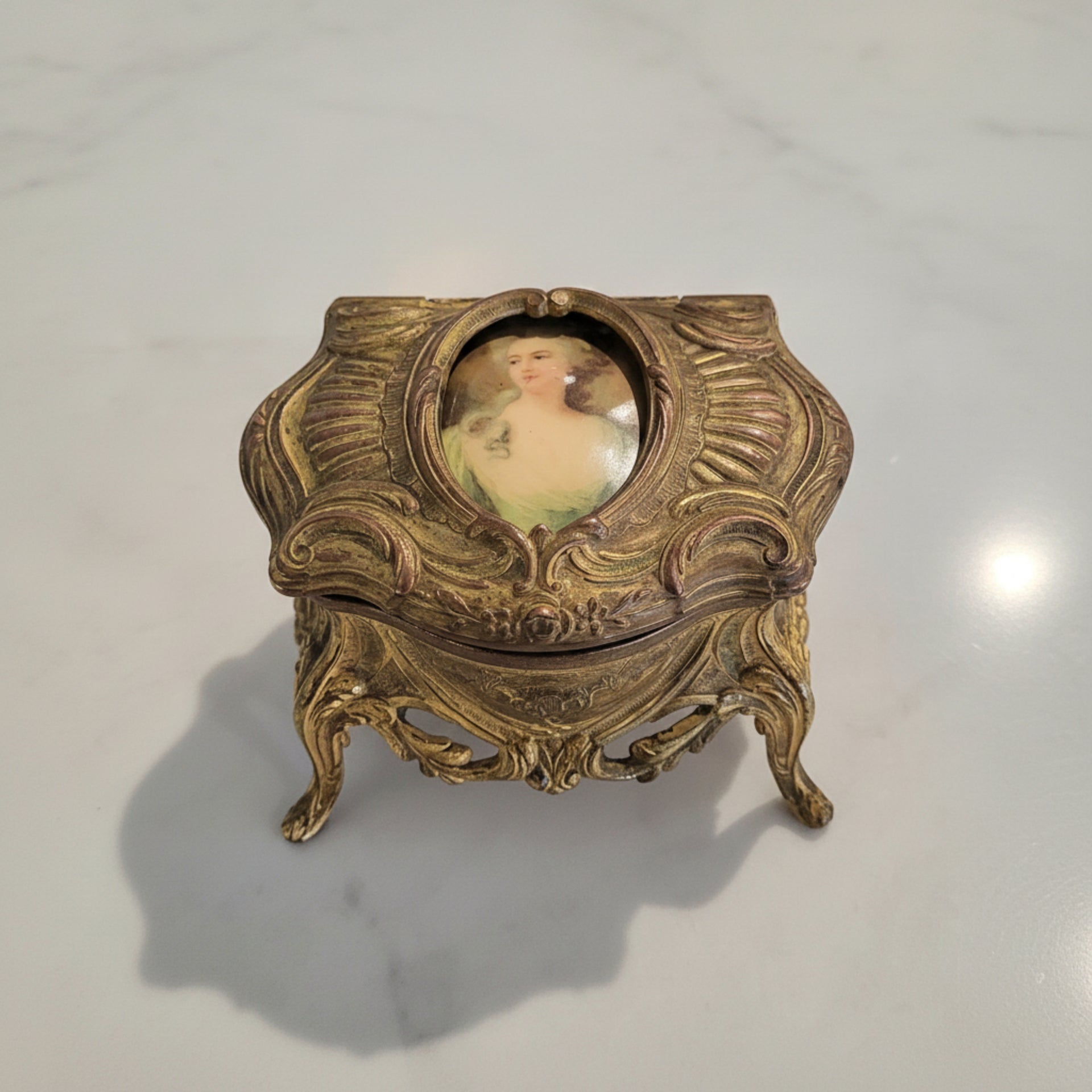 Antique "Marie Antoinette" Jewelry Box - from Paris