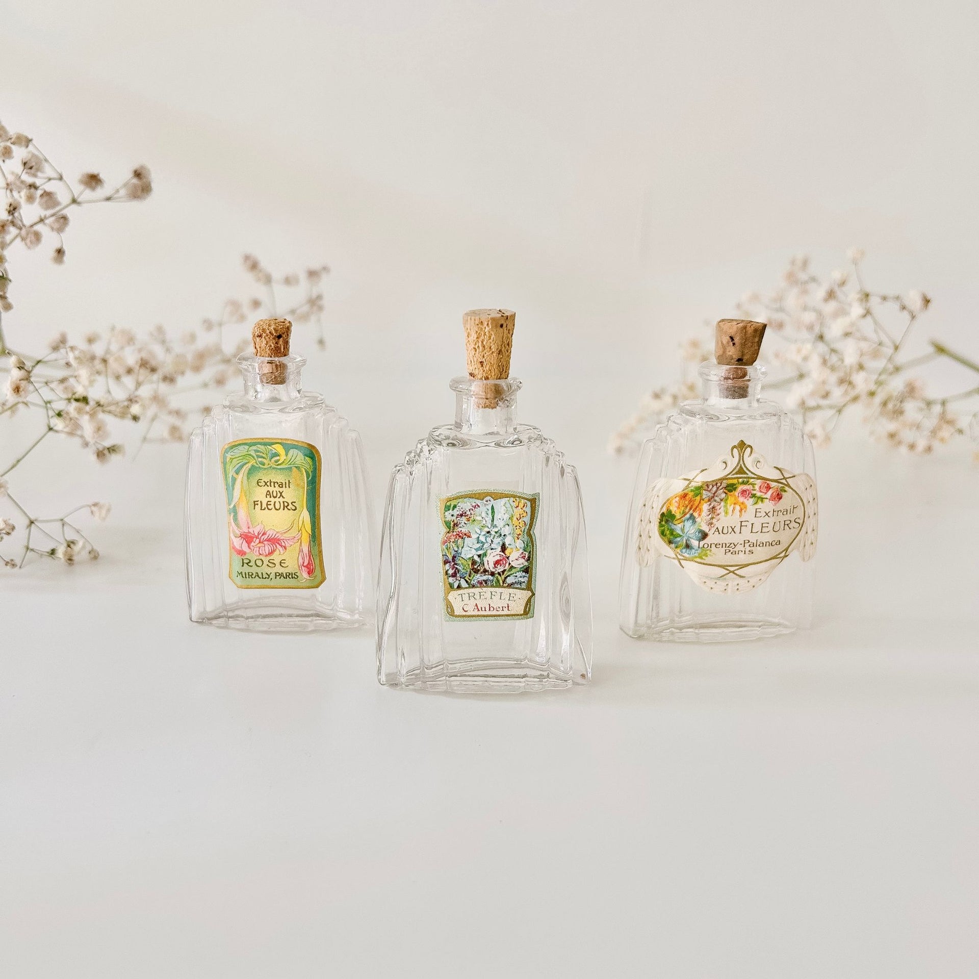 Antique Perfume Bottle Set - From Paris
