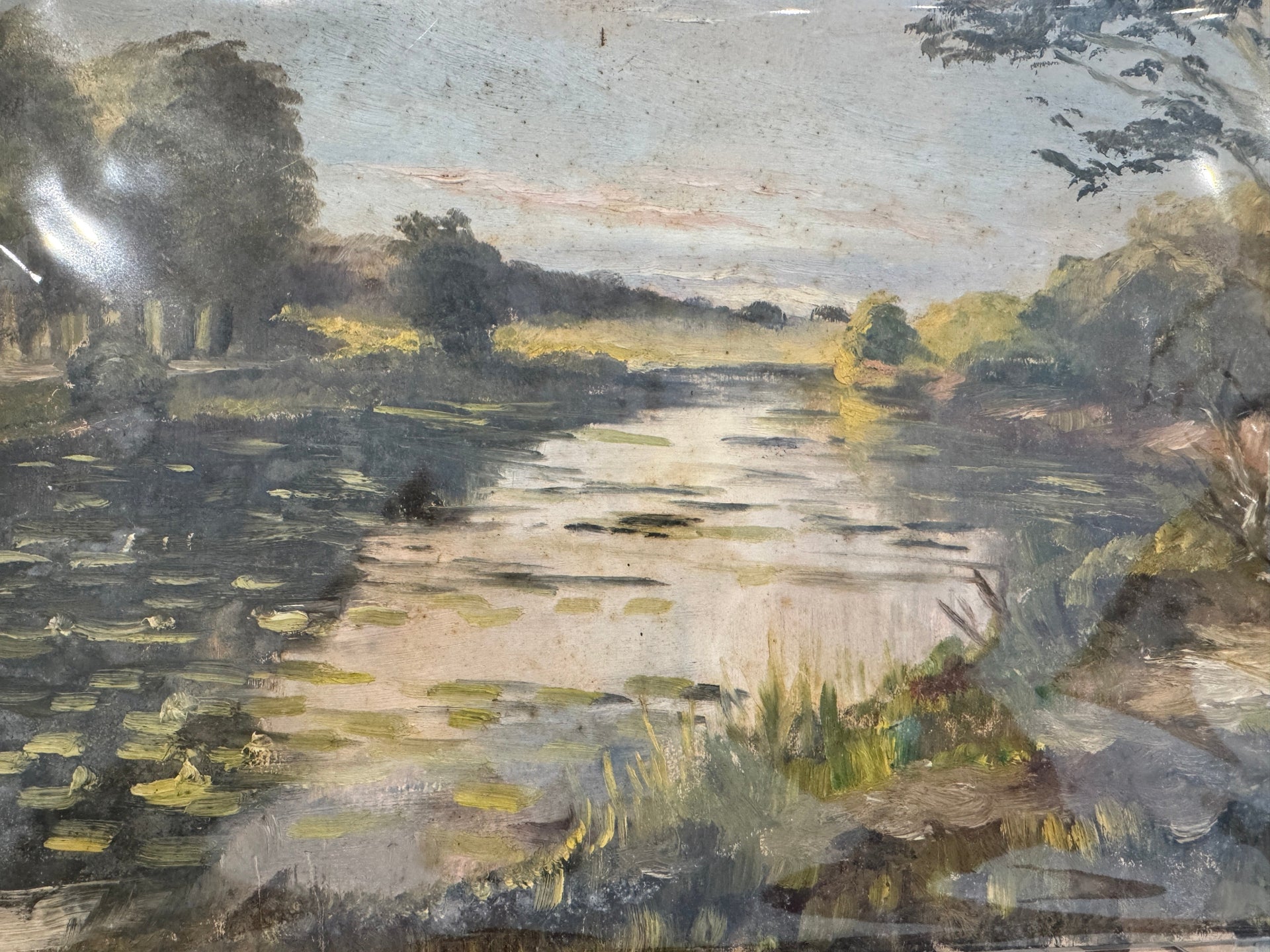 Antique Signed Oil Painting - from Paris