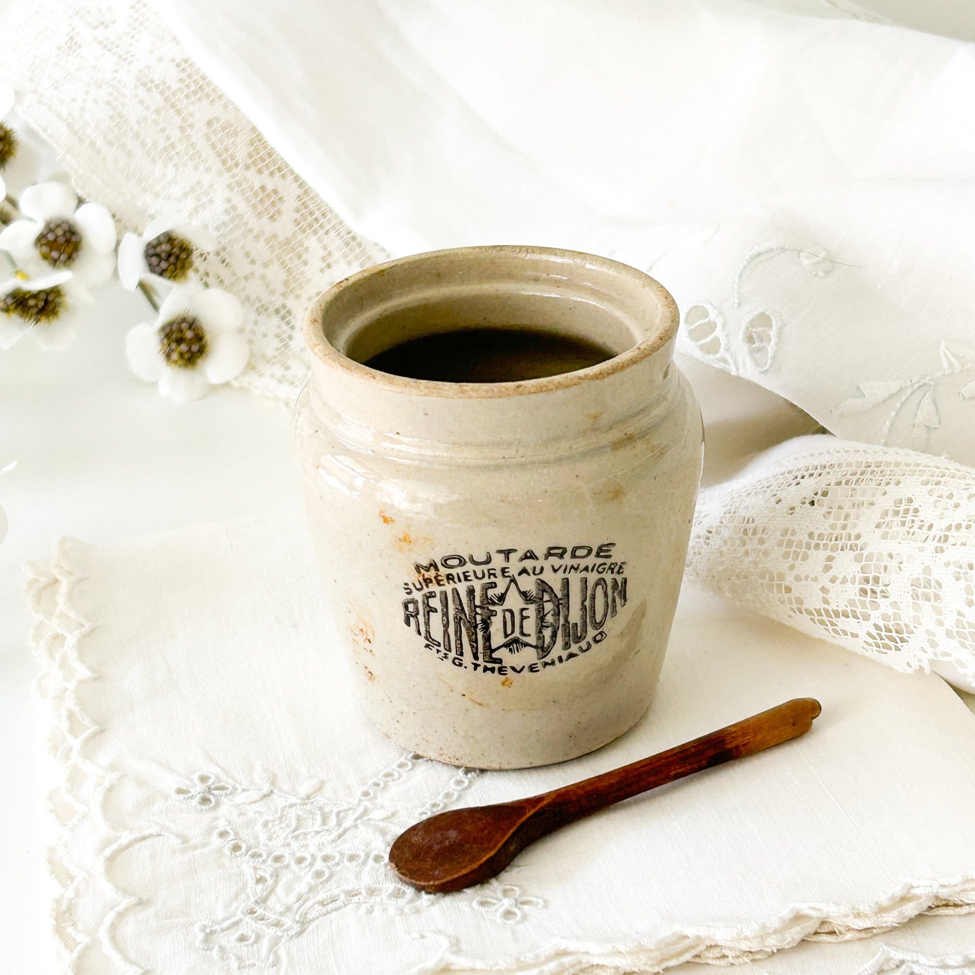 Vintage Mustard Jar - from Paris