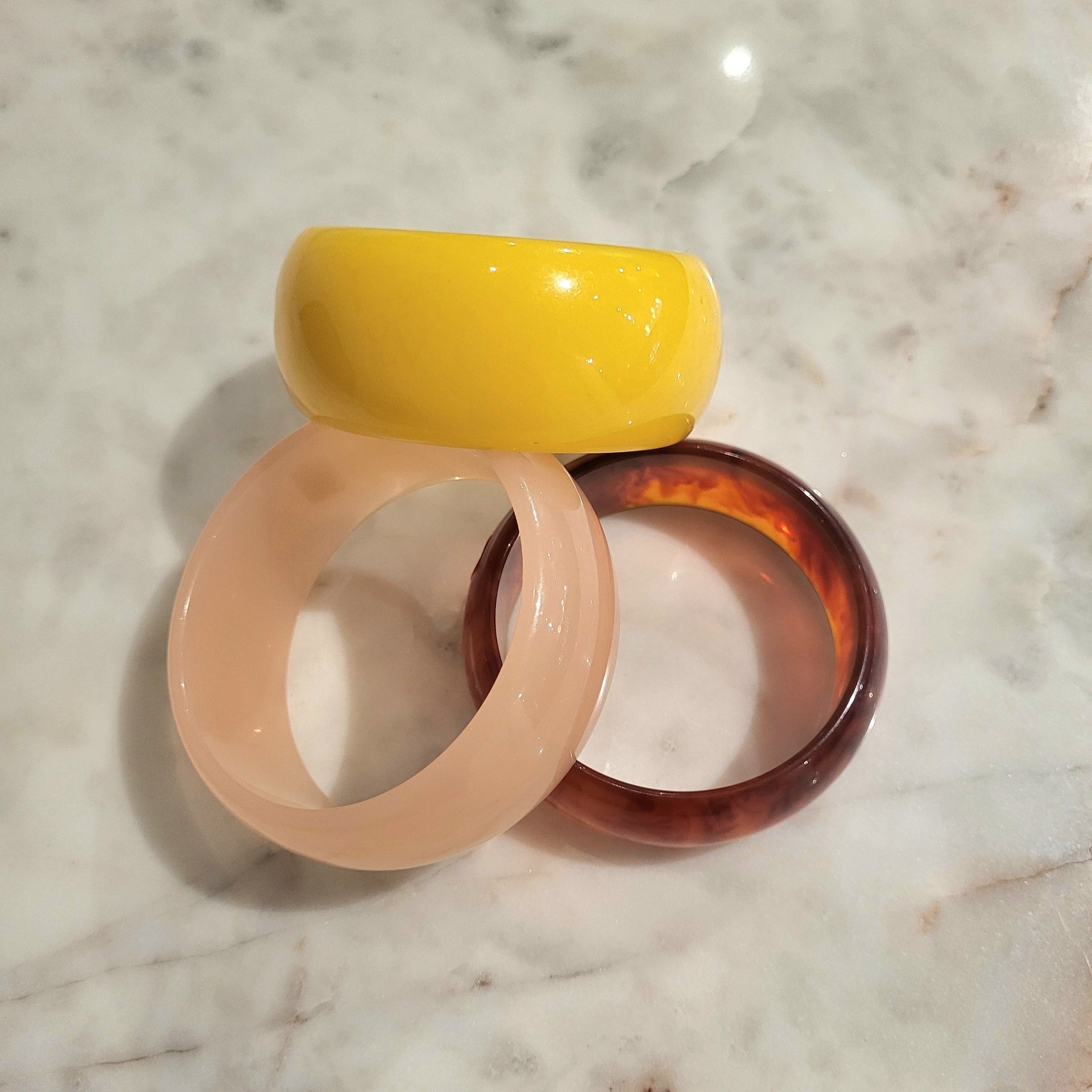 Bakelite Vintage Bangles (Large) - from Paris