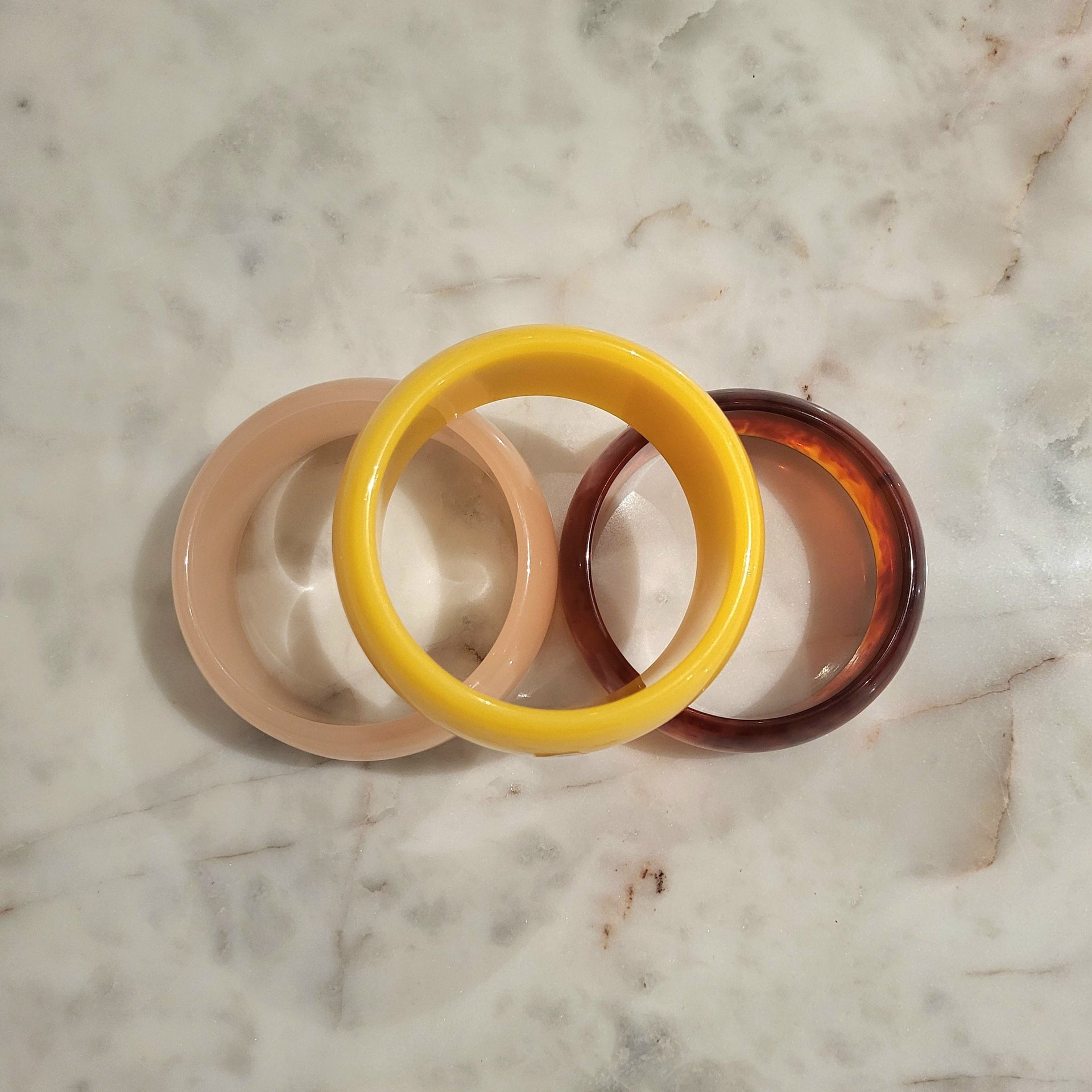 Bakelite Vintage Bangles (Large) - from Paris