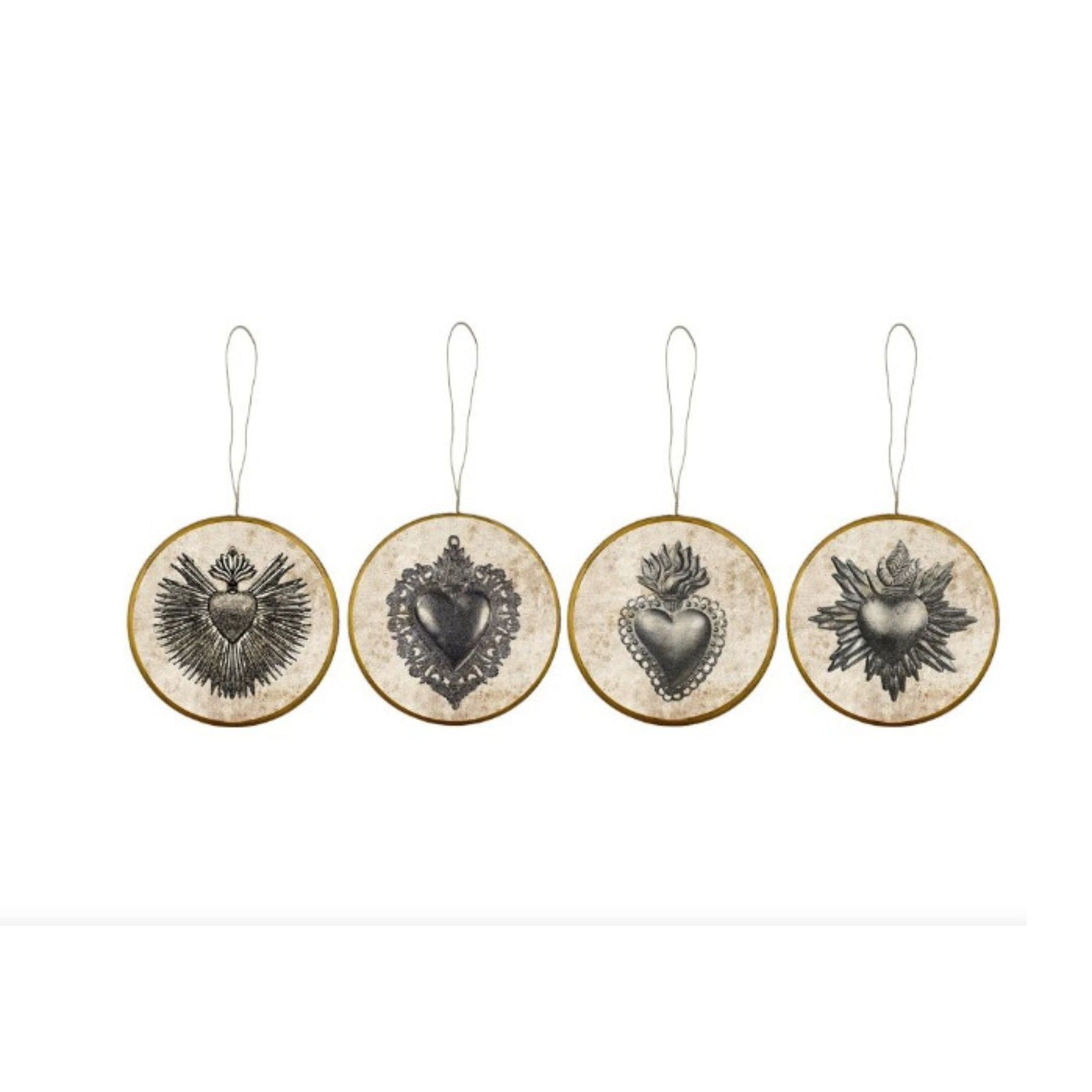 Boncoeurs Les Coeurs Medallion Ornament