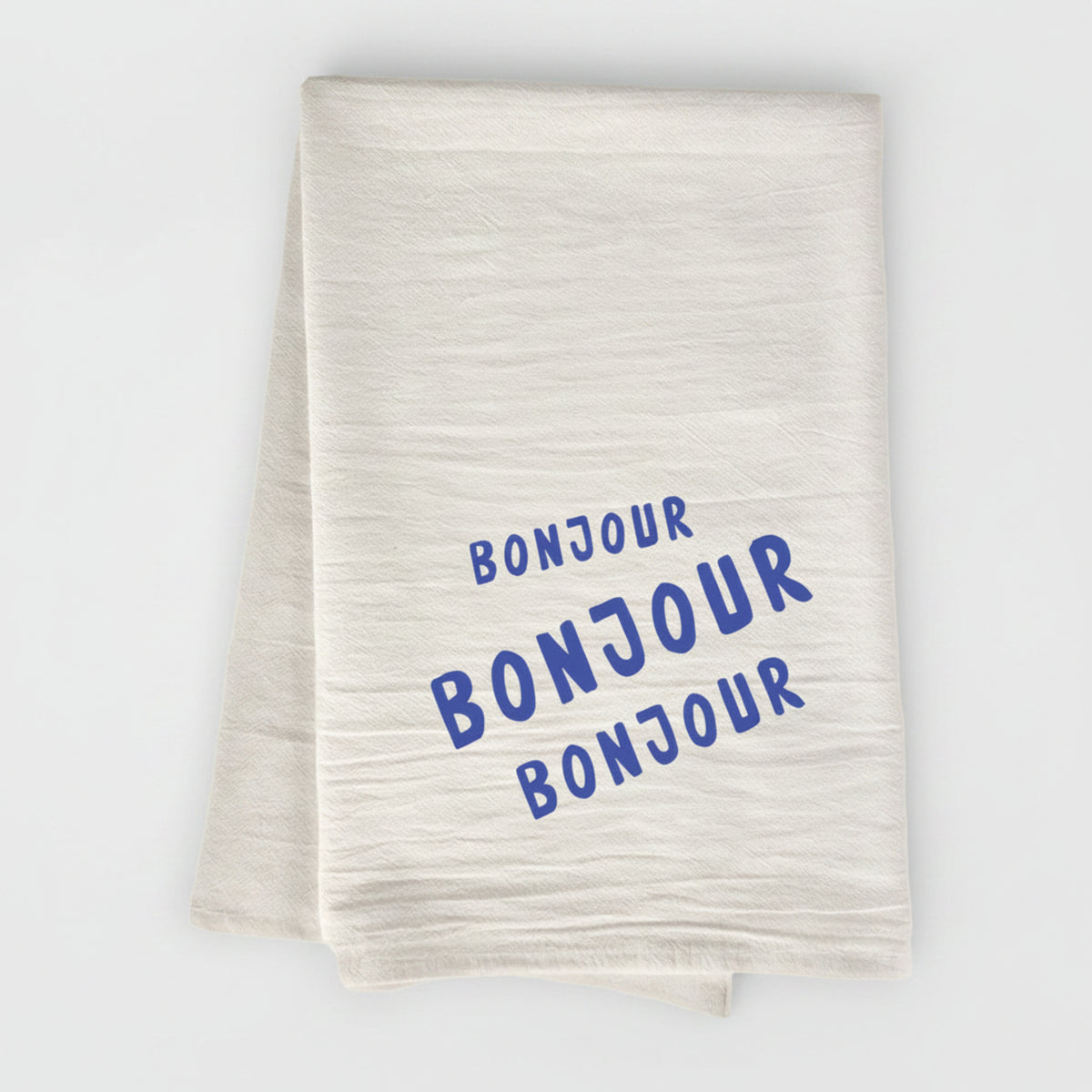 Bonjour Trois Cotton Tea Towel