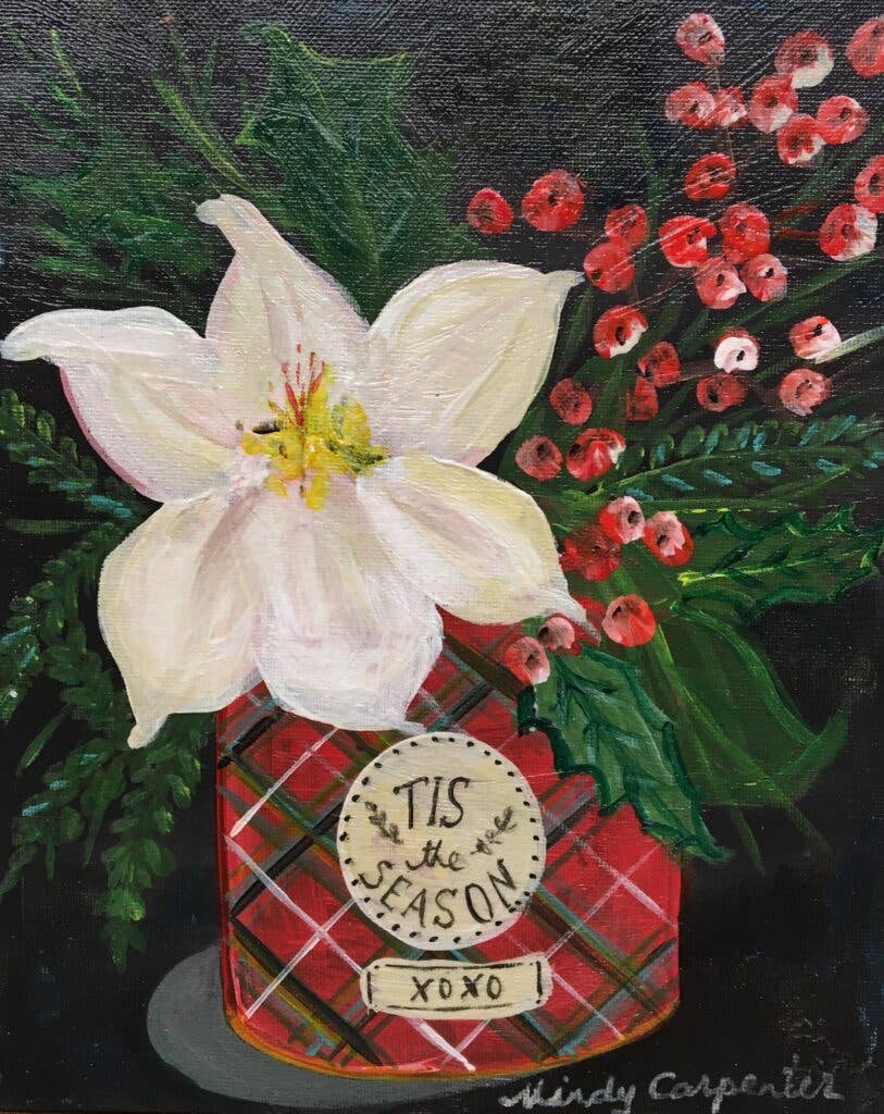 Carpe Diem Papers - Holiday Tea Tin Greeting Card