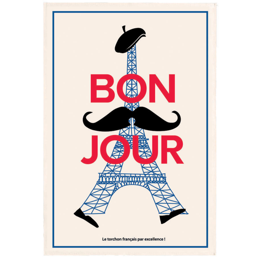 Clémentine Boutique - "Bonjour" Tea Towel