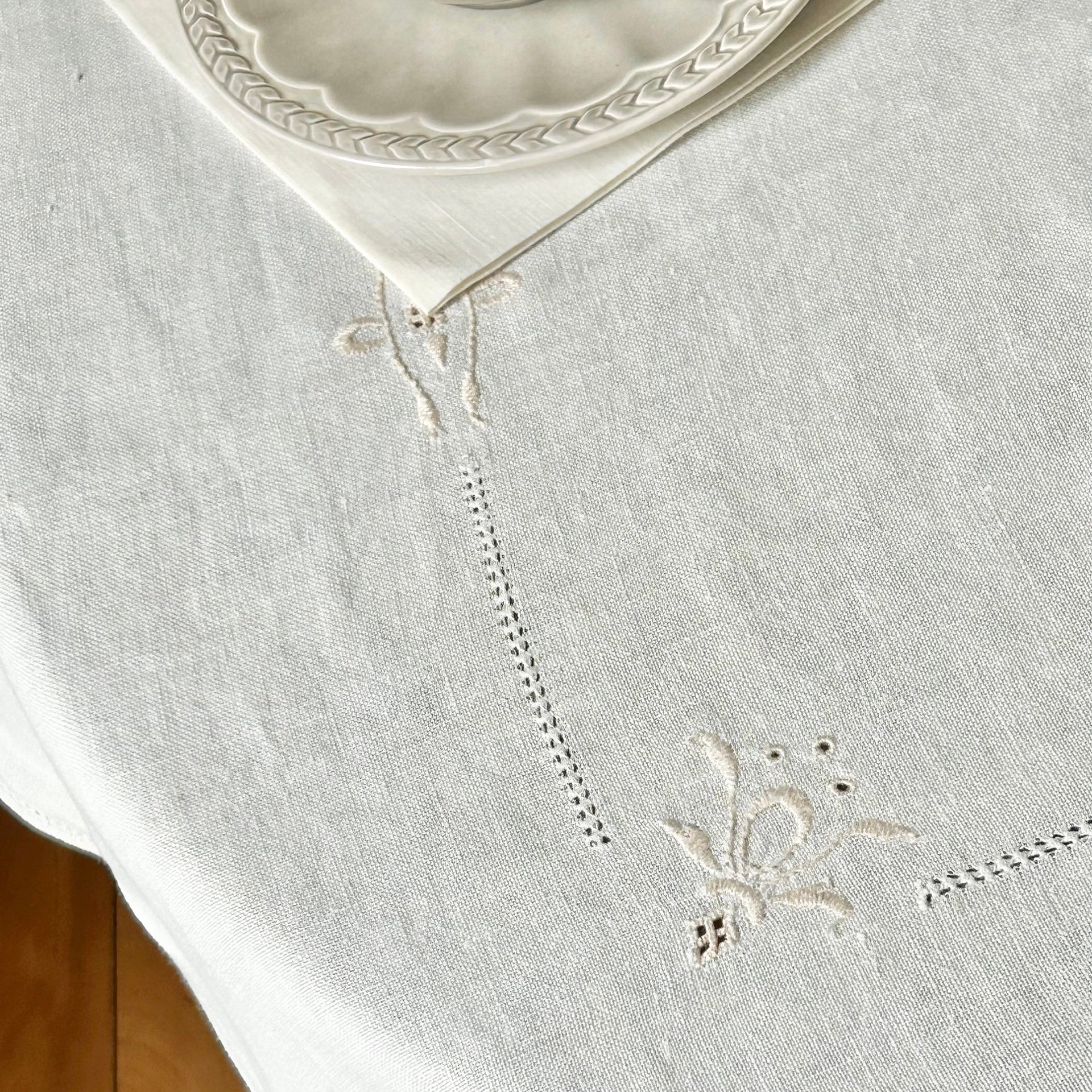 French Linen Square Tablecloth - from Paris