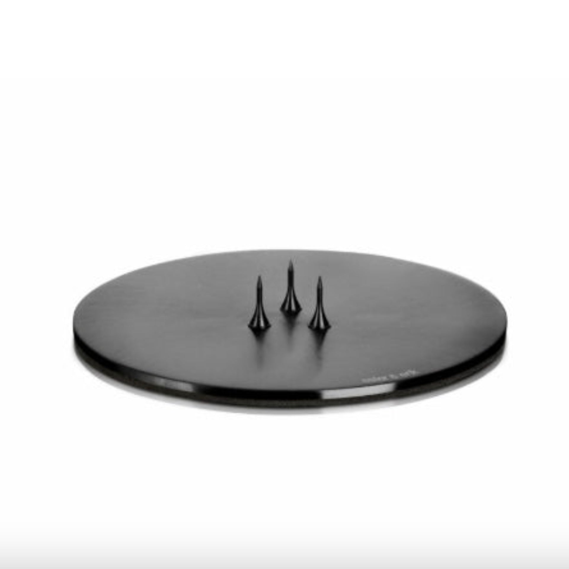 Ester & Erik Candle Plate 9cm - Matte Black