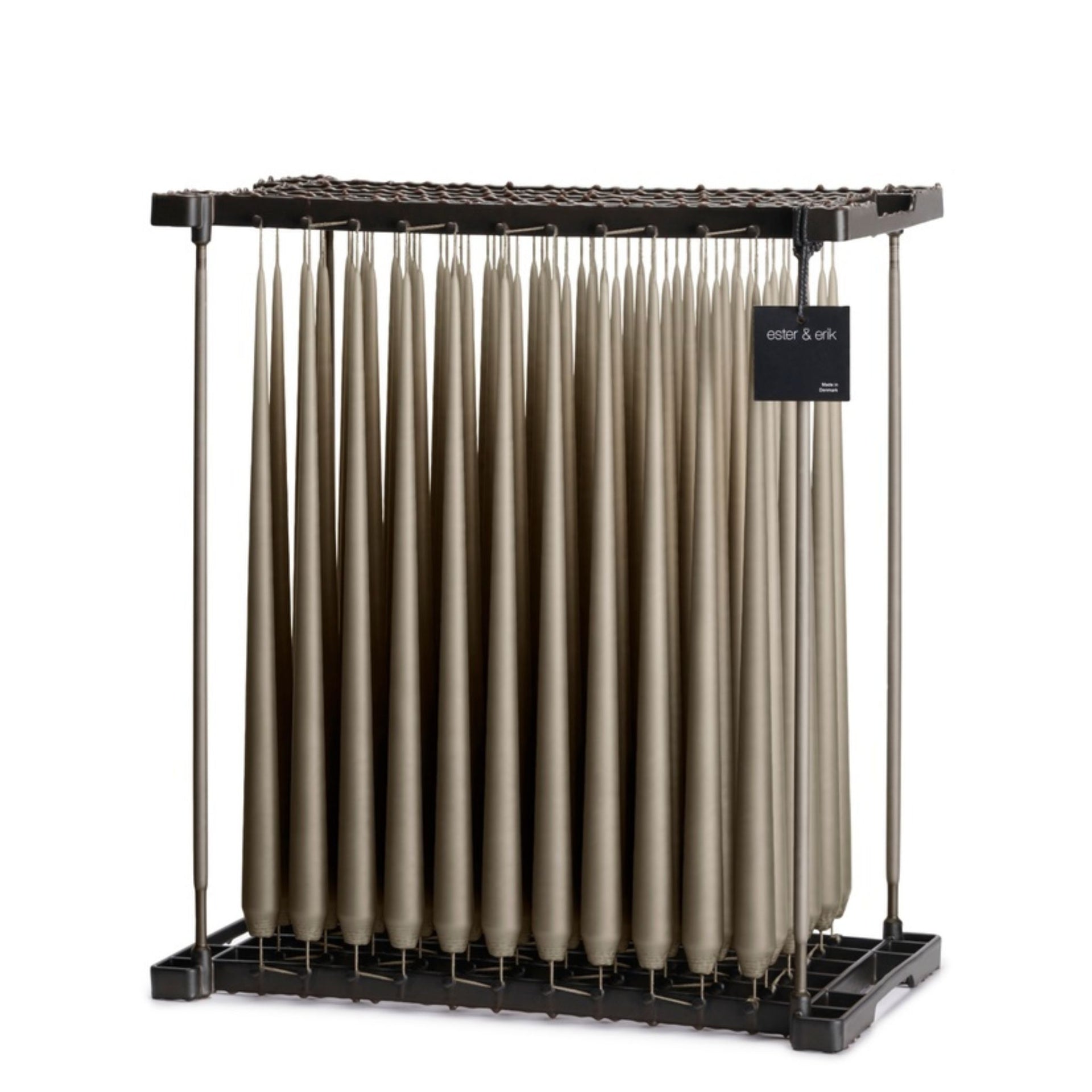 Ester & Erik Taper Candle Pair - Caviar