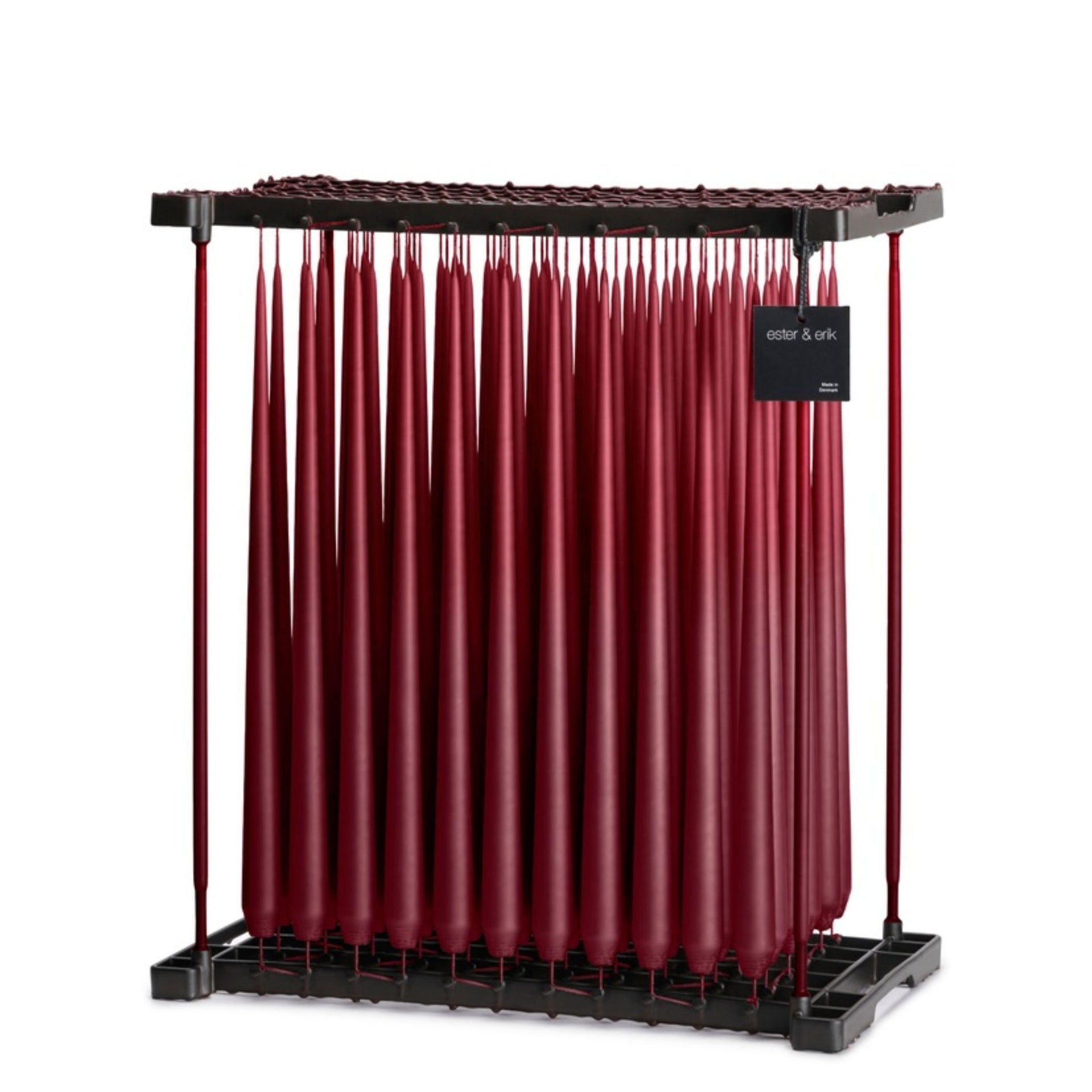 Ester & Erik Taper Candle Pair - Deep Wine