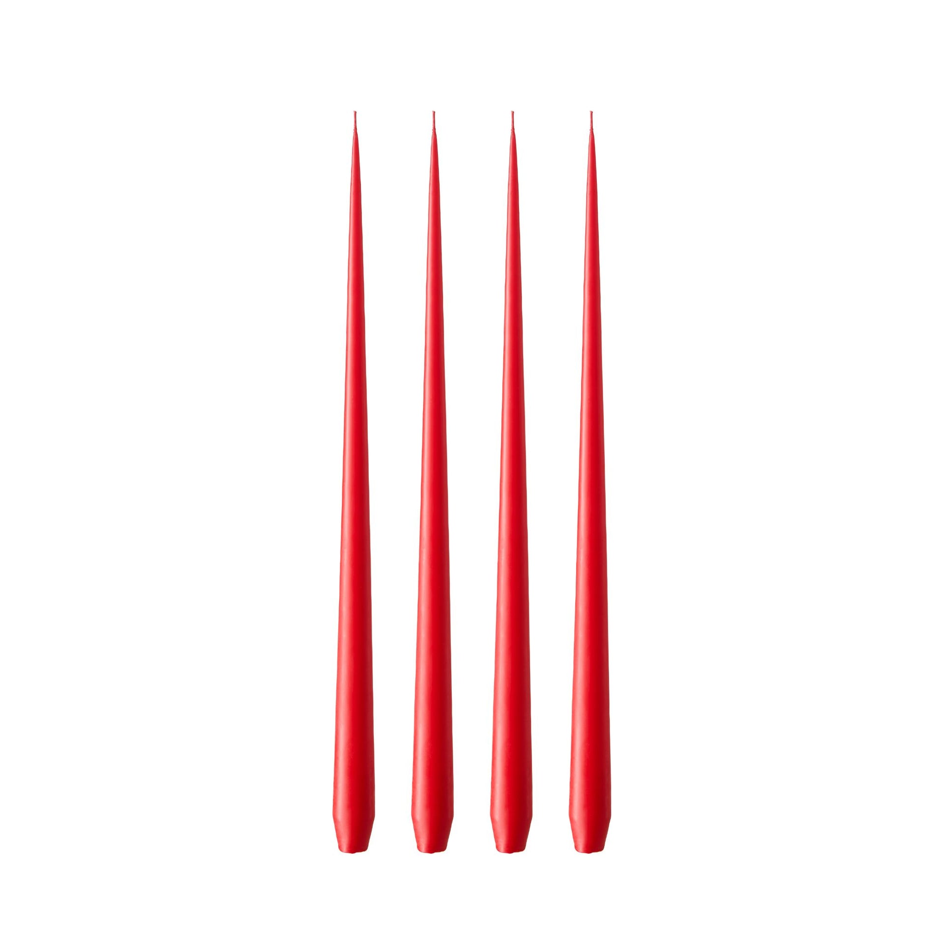Ester & Erik Taper Candle Pair - True Red 42cm