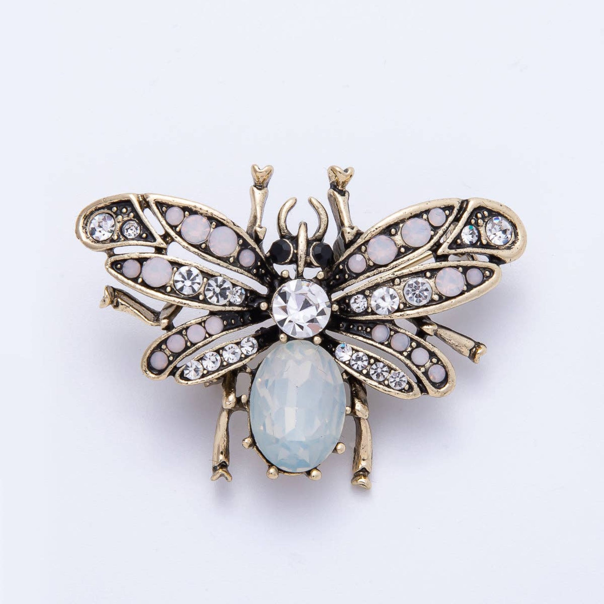 Fly Insect Pin Brooch - Silver