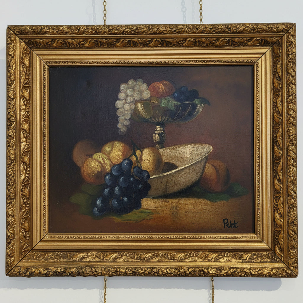 French Antique Signed Still Life Painting - from Paris