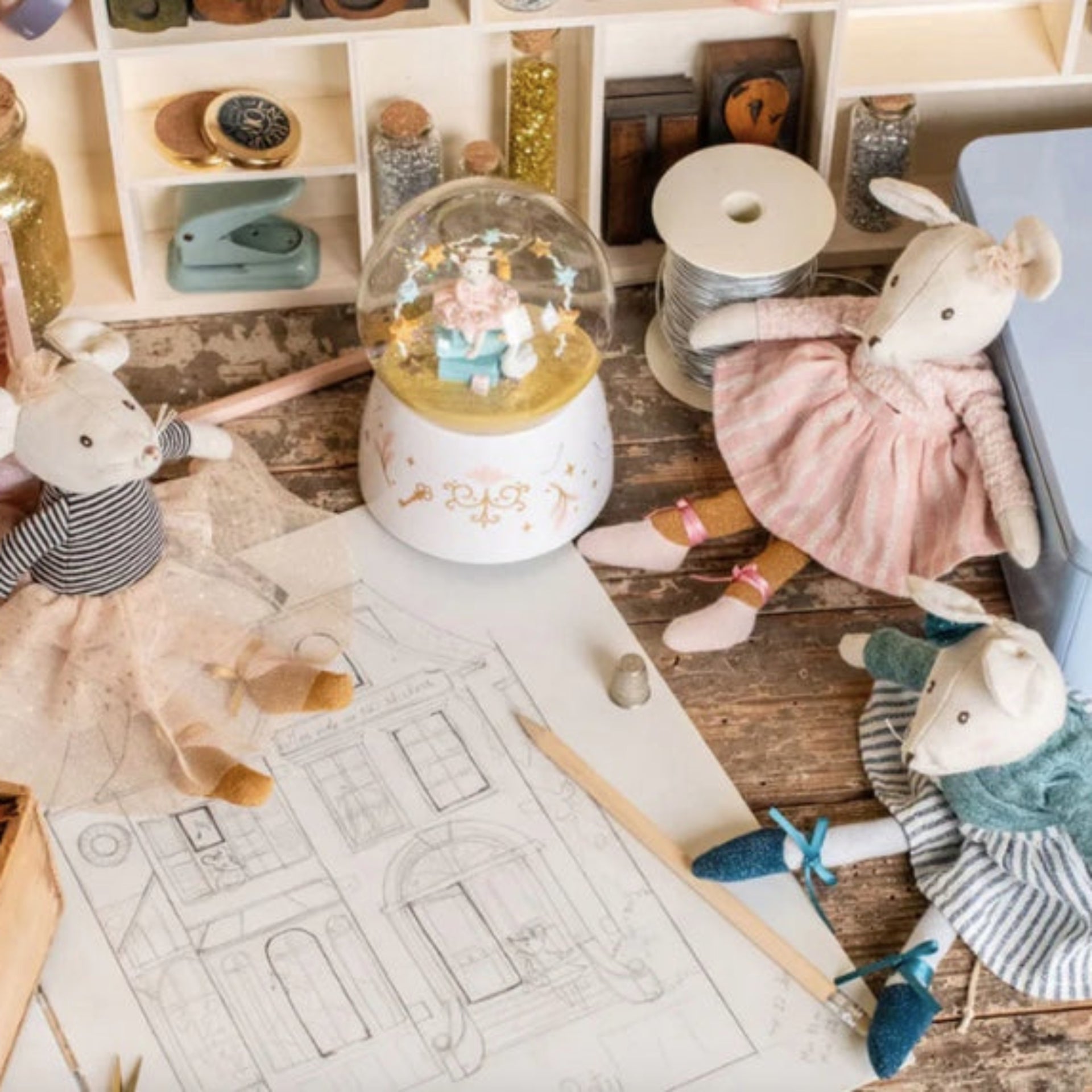 Petites Ecole de Danse Ballet Mouse Dolls