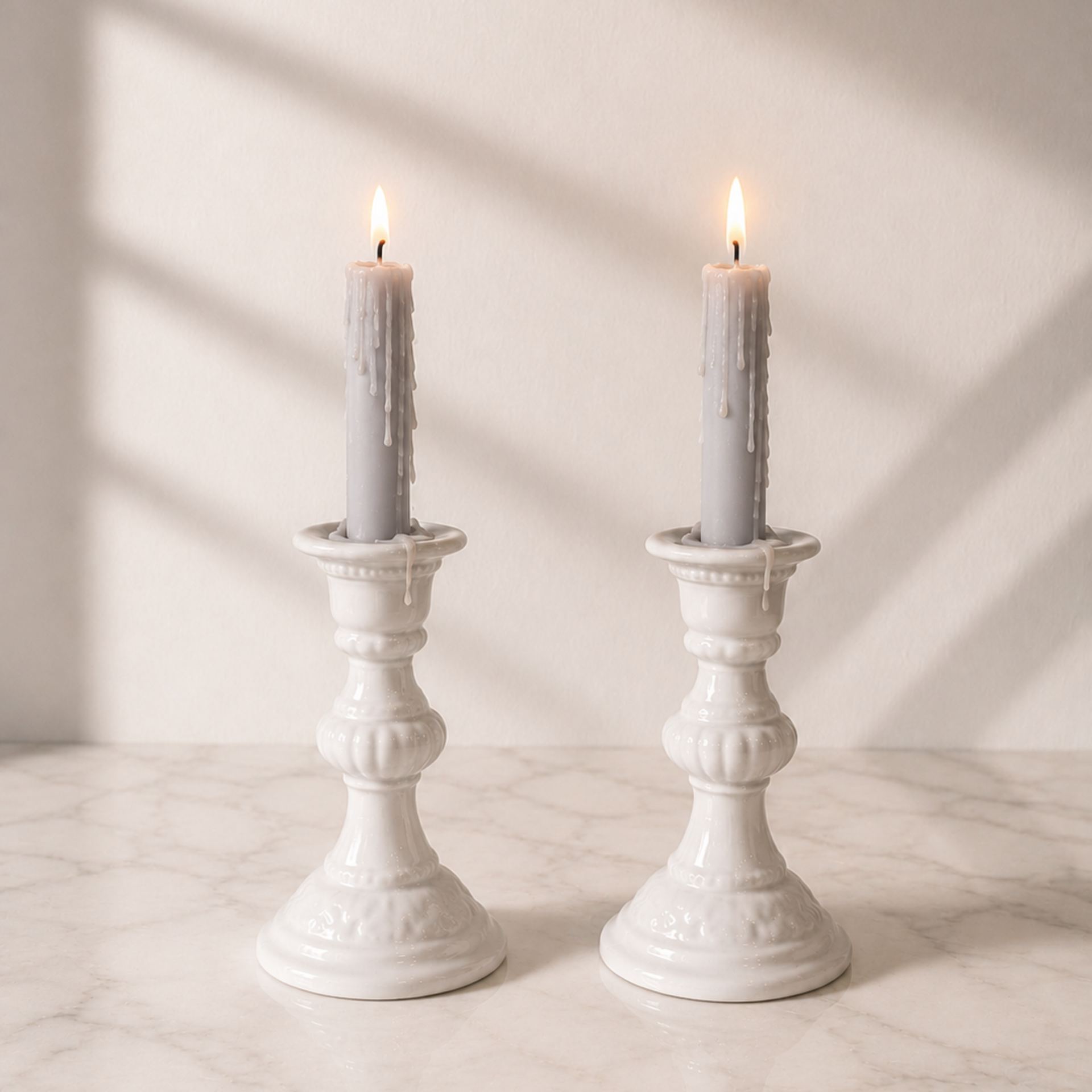 Vintage Gien Candle Holder Set - from Paris