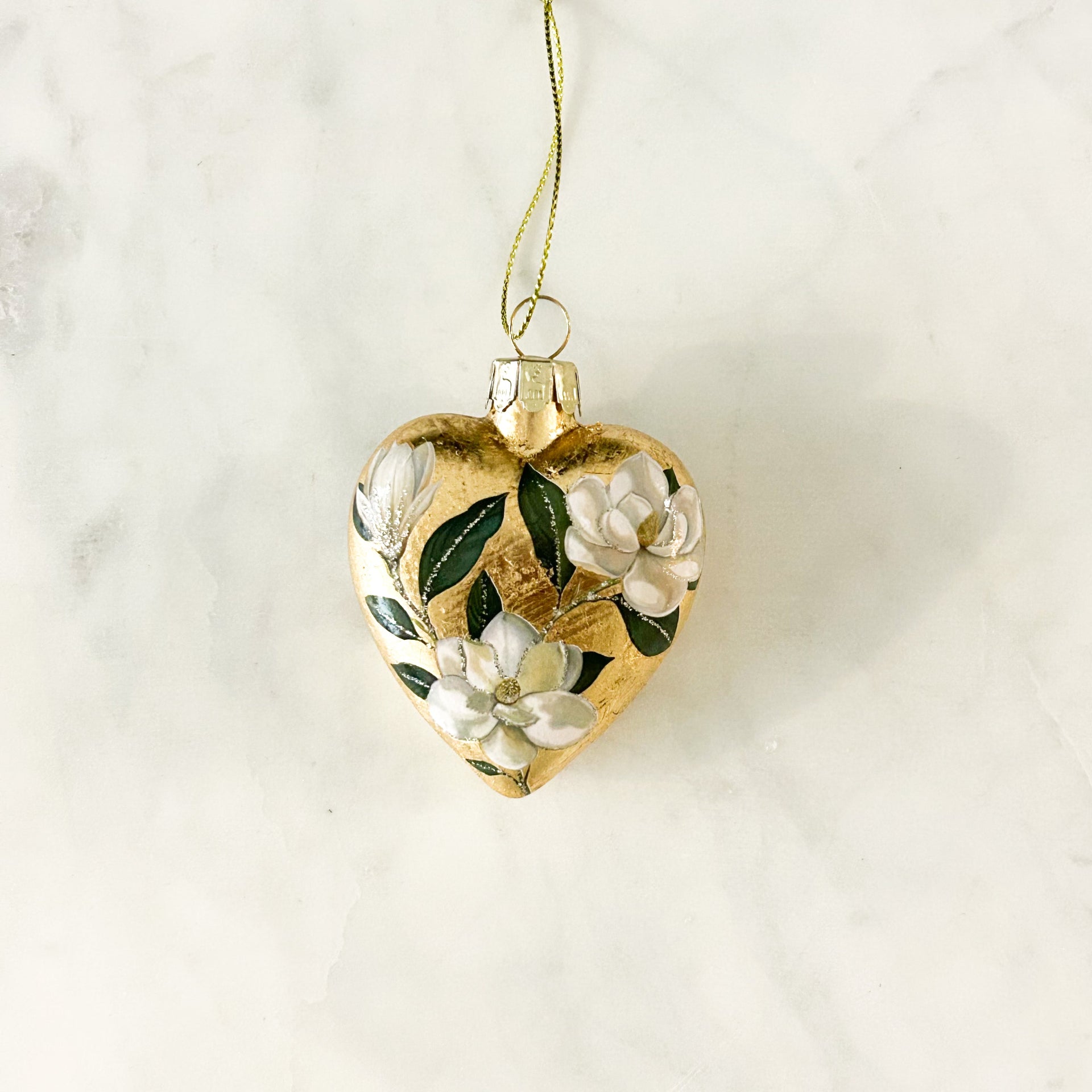 Glass Magnolia Ornament