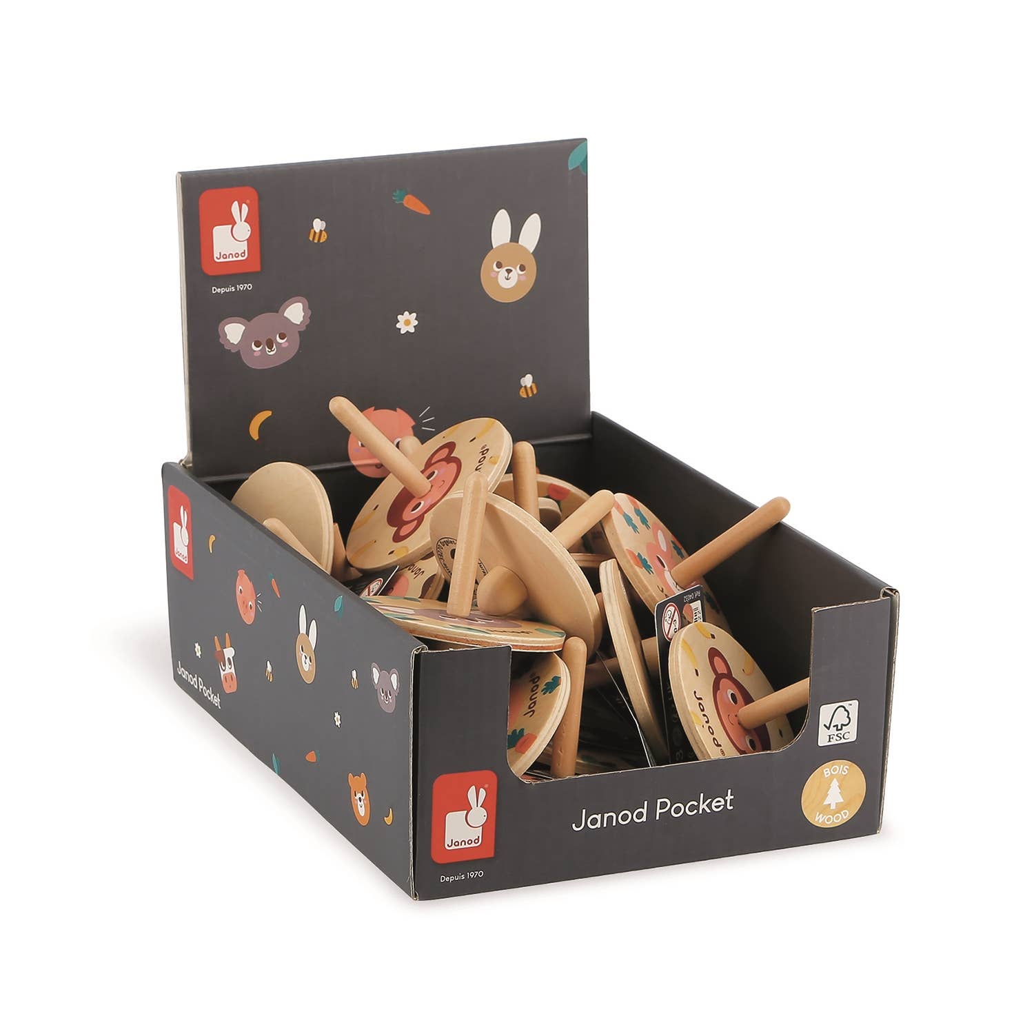 Janod Pocket Spinning Tops